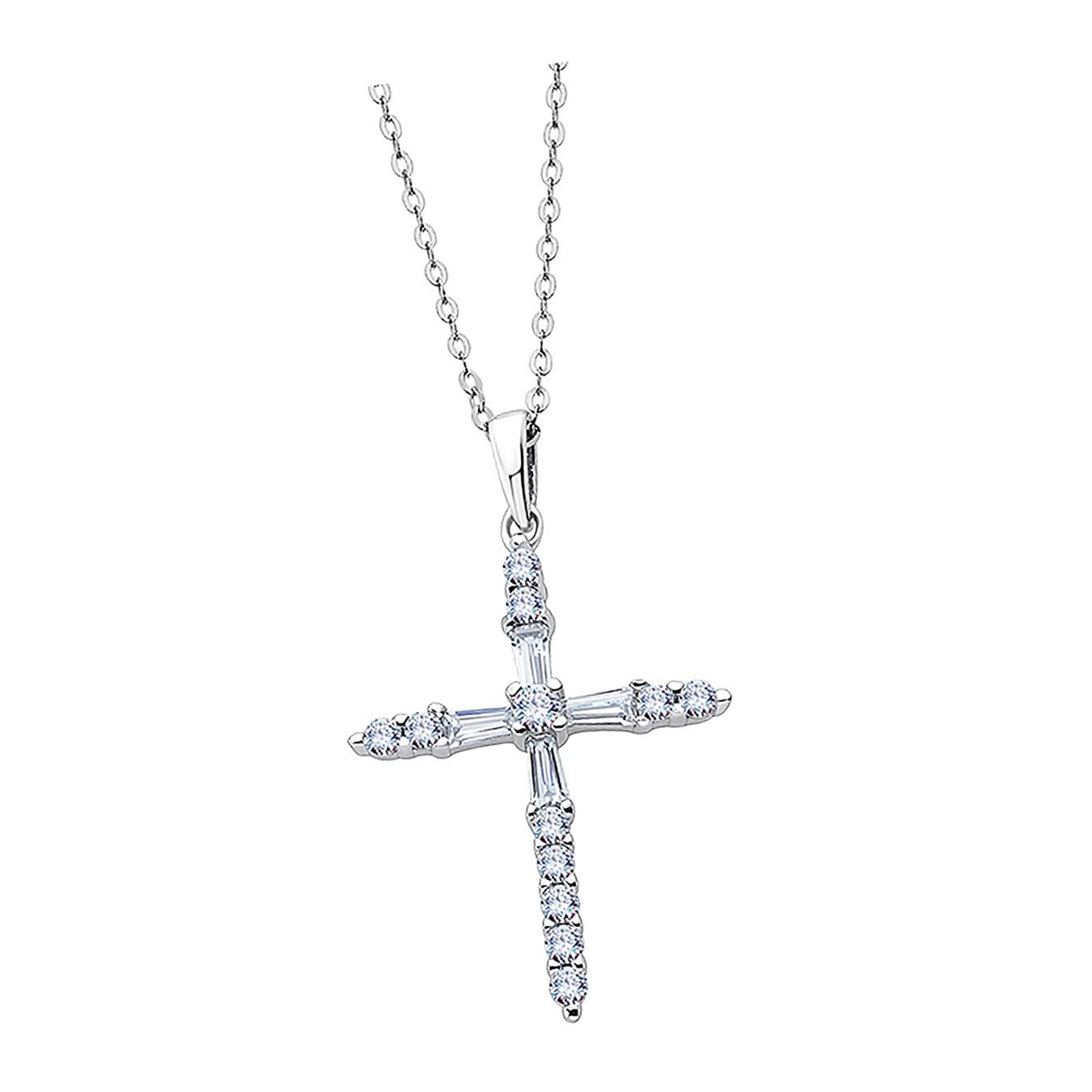 Silberkette LOTUS Silver Halskette Kreuz 925