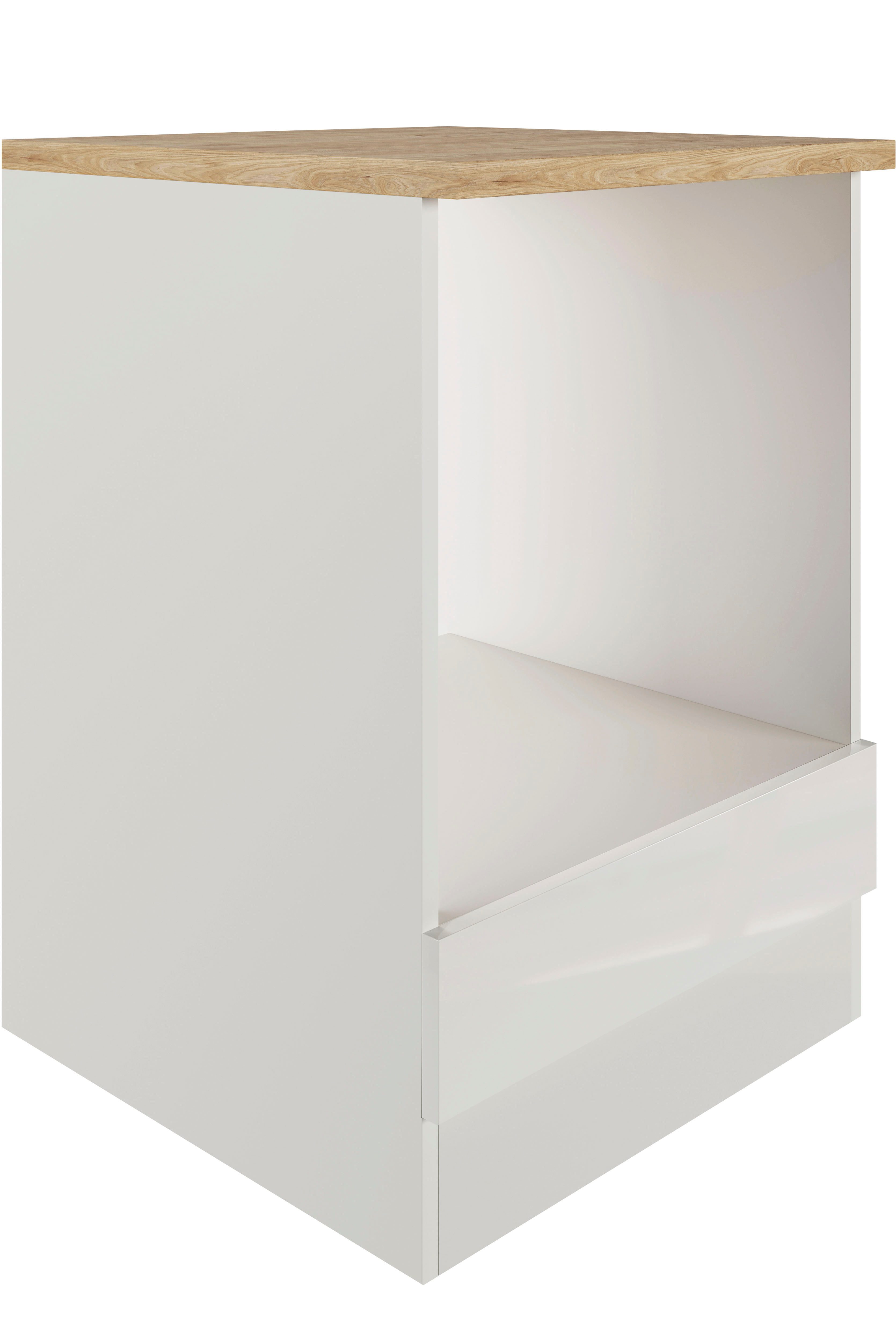 Flex-Well Herdumbauschrank Lund (B x H x T) 60 x 85 x 60 cm, mit Nische für Standard-Einbauherd
