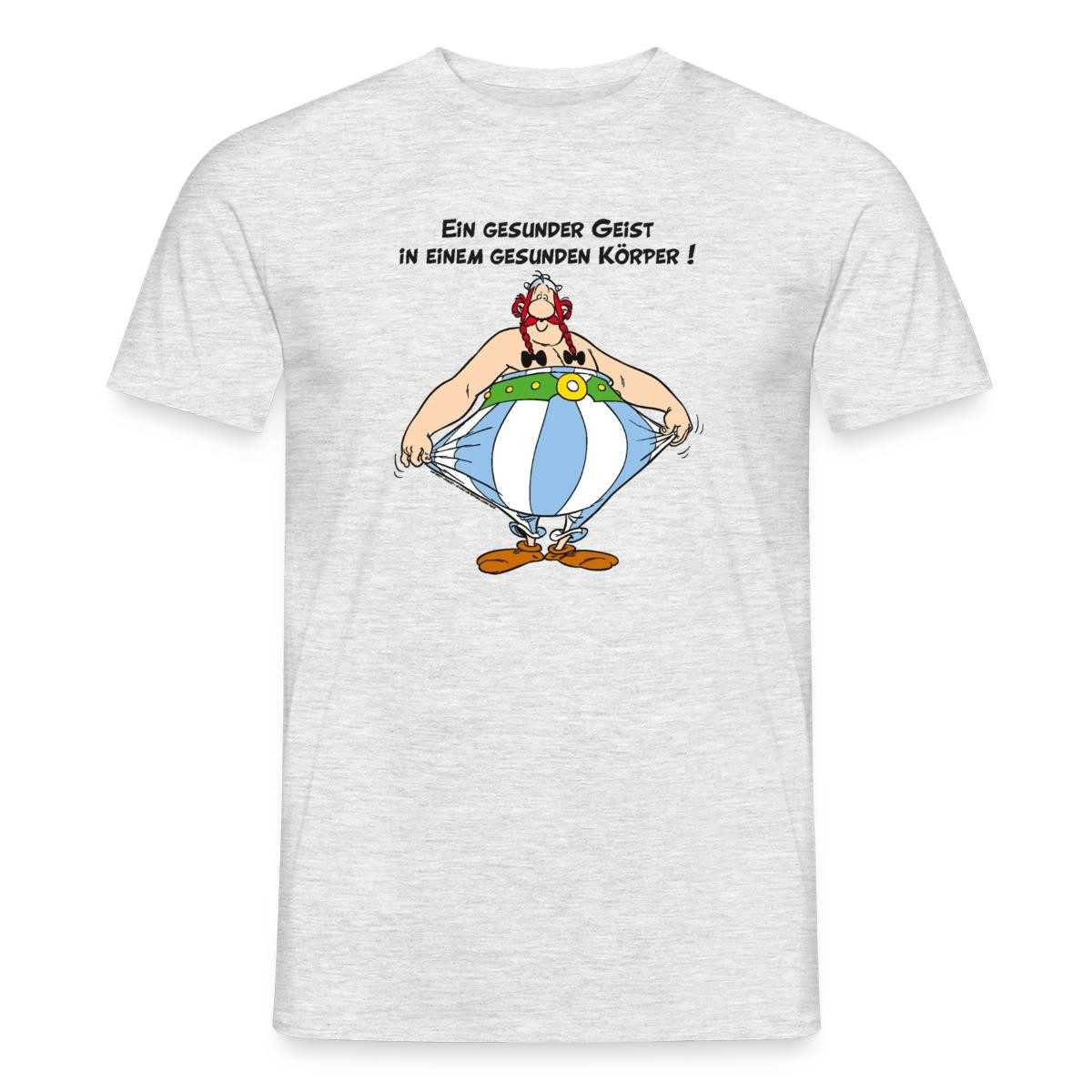 Spreadshirt T-Shirt Asterix und Obelix Körper Gesundheit Spruch Männer T-Shirt (1-tlg)