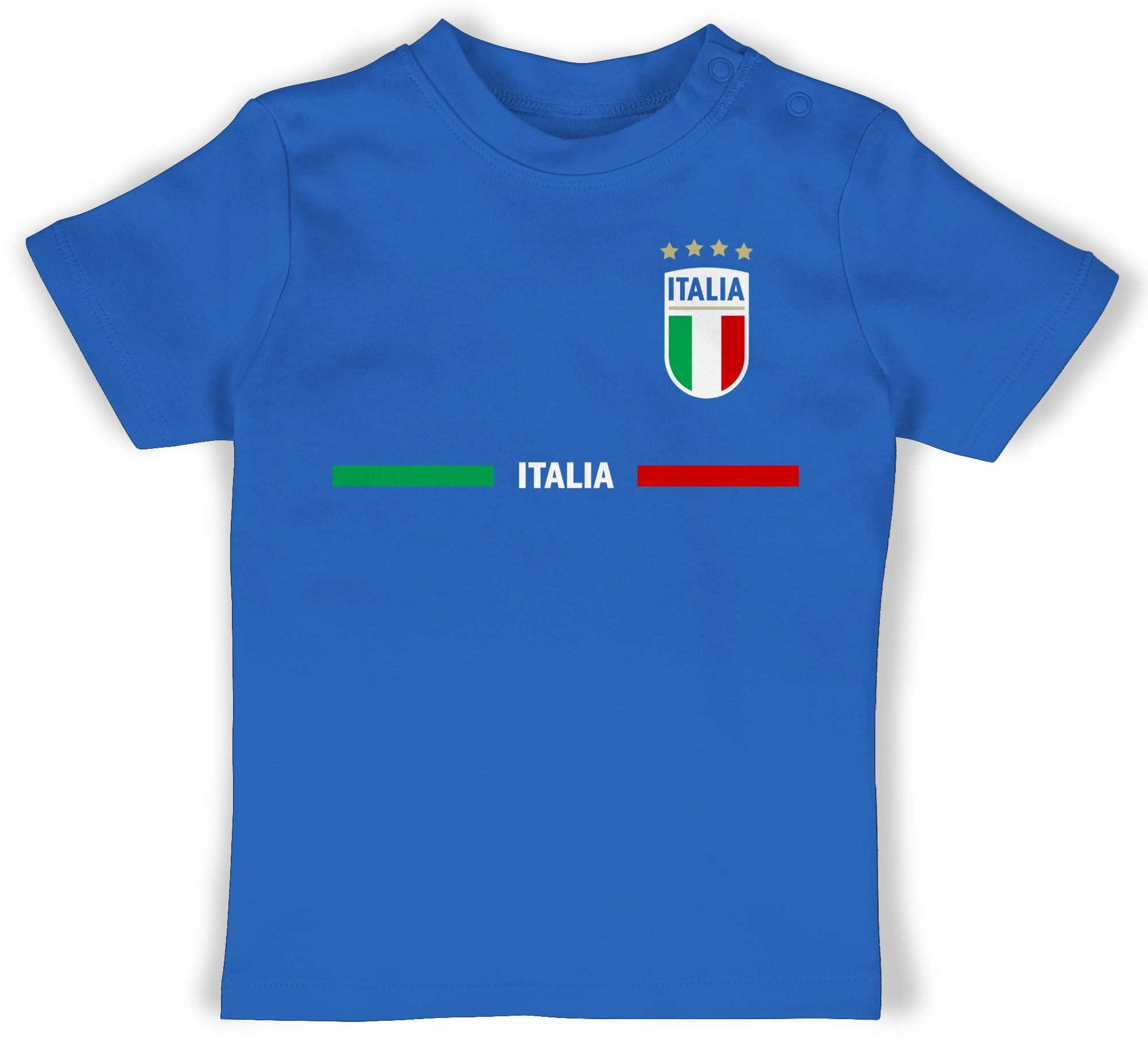 Shirtracer T-Shirt Italien Trikot Wappen, Italia mit Stolz, Italienisches Fan-Motiv 2026 Fussball WM Fanartikel Baby