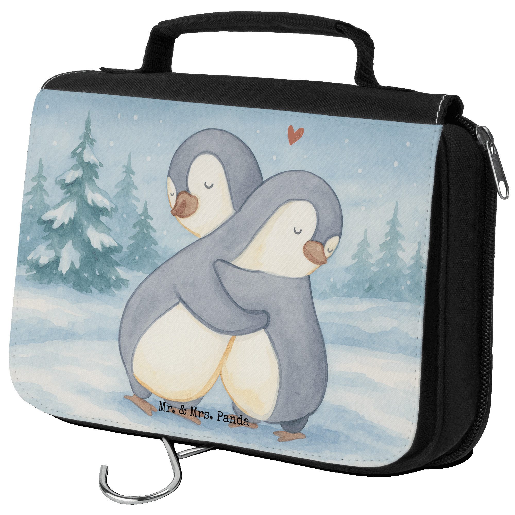 Kulturbeutel Pinguine Kuscheln Design, Kosmetiktasche, Weiß, badtasche, Geschenk f