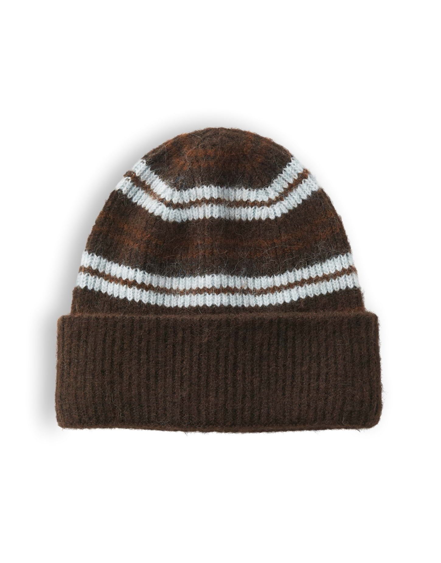 OPUS Strickmütze Agingham cap aus weichem Strick Leicht elastische Form mit flauschigem Griff und Streifen