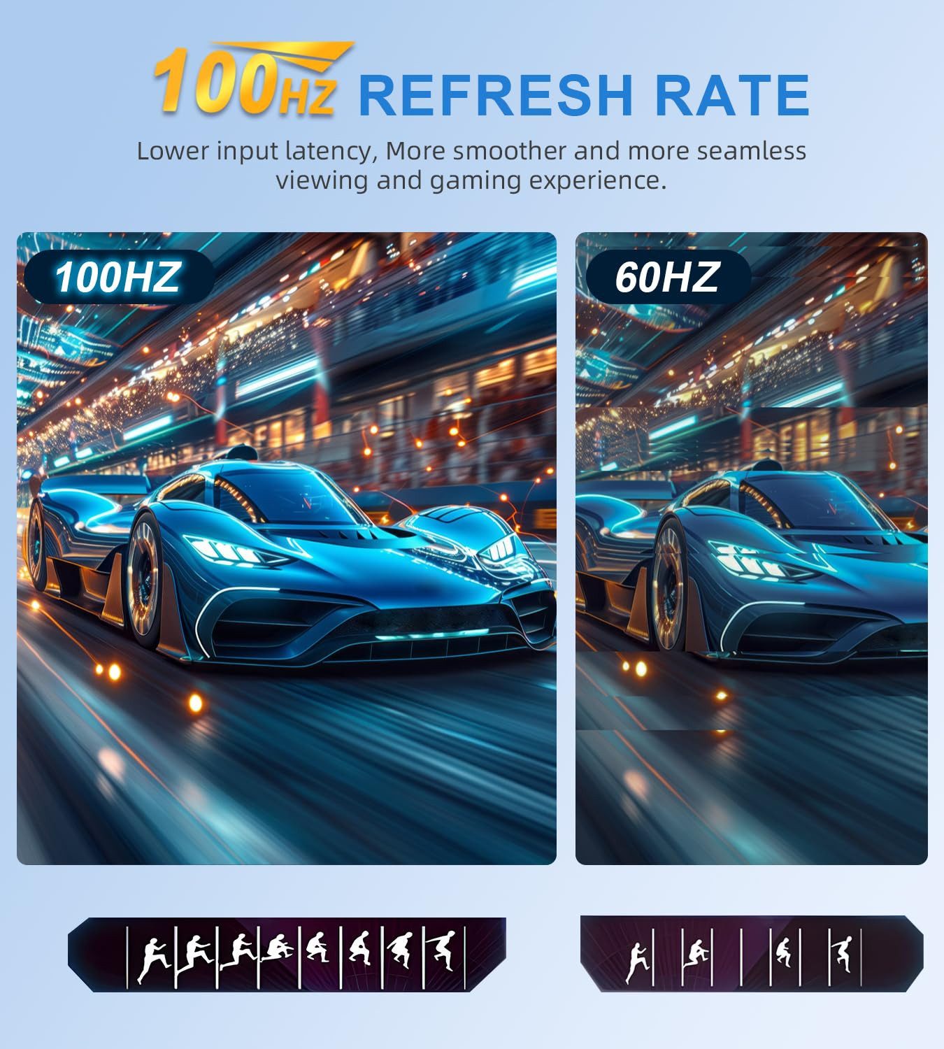 Bundviel 18,5 Zoll Portable Monitor 120Hz Tragbarer Monitore FHD 1920*1080 Portabler Monitor (47 cm/18.5 ", 1920 x 1080 px, FHD, 3 ms Reaktionszeit, 120 Hz)