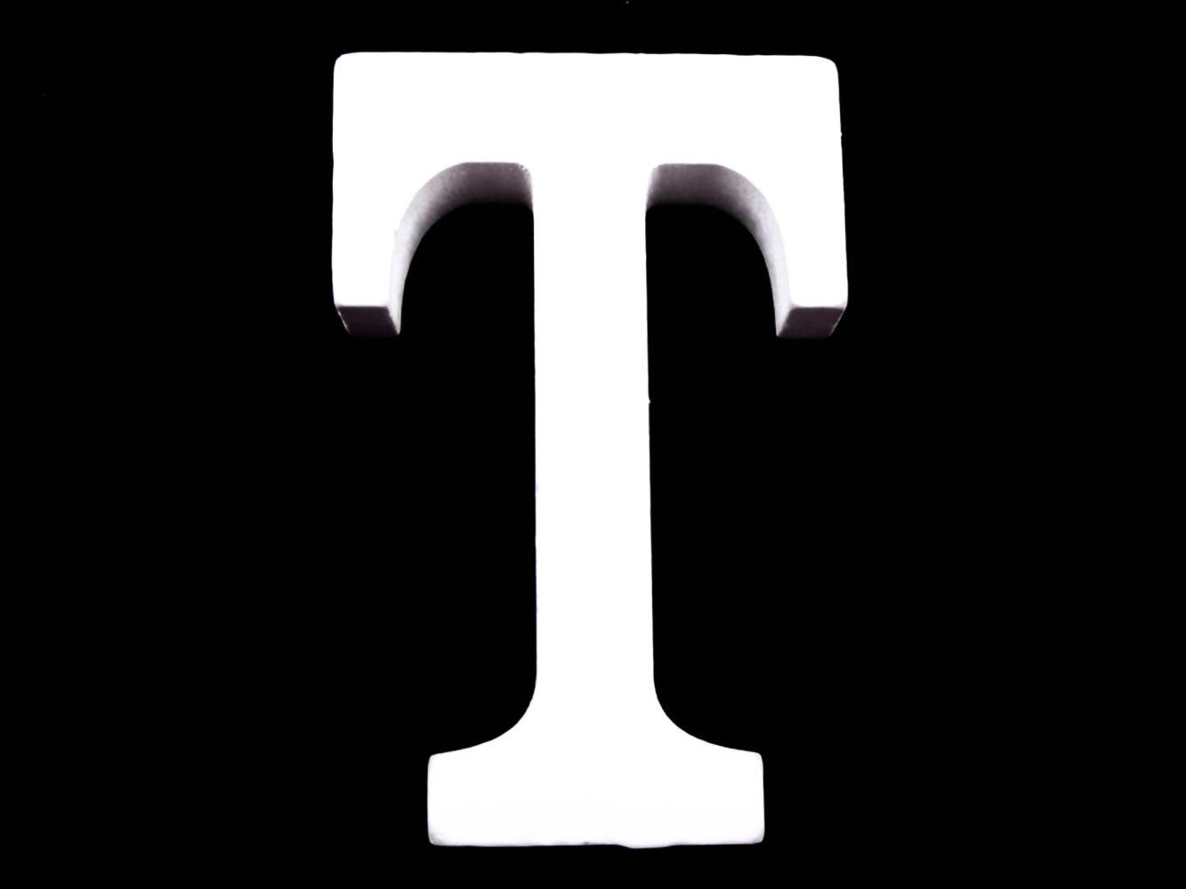 Deko-Buchstaben 3D Holzbuchstabe 8 cm, weiß