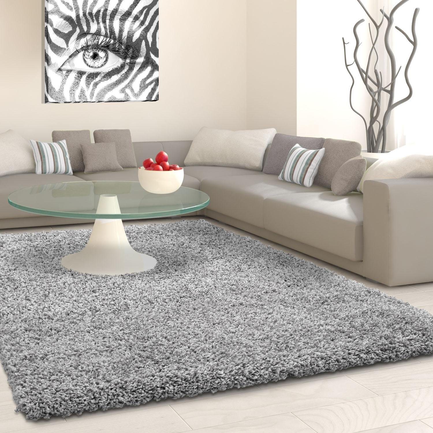 Ayyildiz Teppiche Hochflor-Teppich Life Shaggy 1500, auch als Läufer und in Rund erhältlich, rechteckig, Höhe: 30 mm, Langflor, uni, große Farb- und Größenauswahl. Wohnzimmer, alle Räume