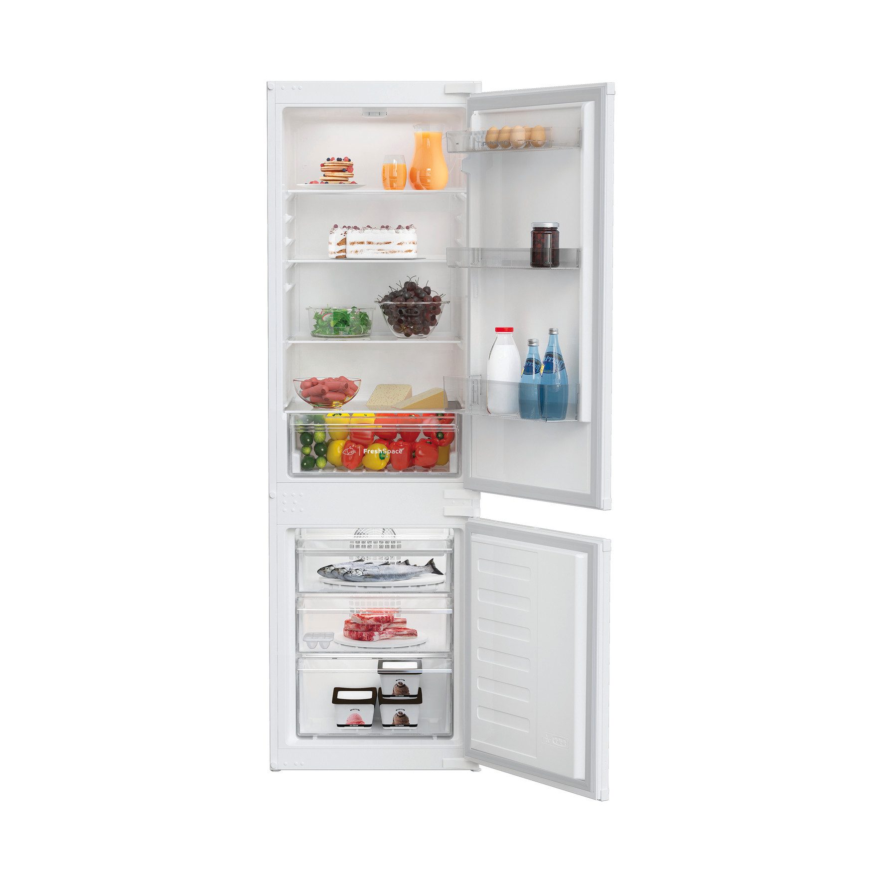 Privileg Einbaukühlgefrierkombination PCINF 178S2, 177,5 cm hoch, 54 cm breit