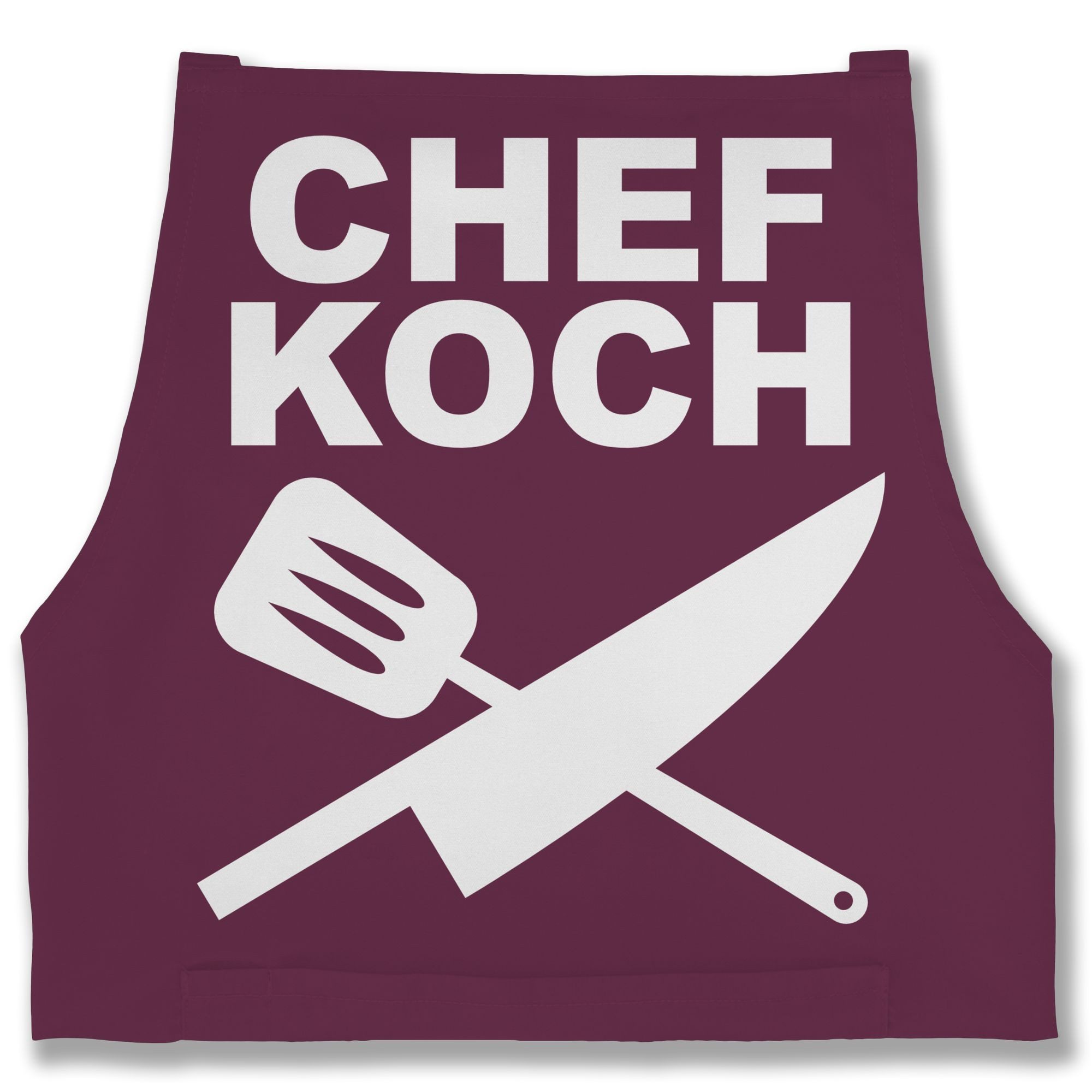Shirtracer Kochschürze Chefkoch I Geschenk Kochen I Hobbykoch, (1-tlg), Kochschürze Herren Männer