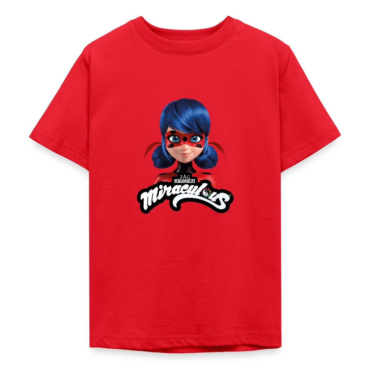 T-Shirt Miraculous Ladybug Mit Logo Teenager T-Shirt