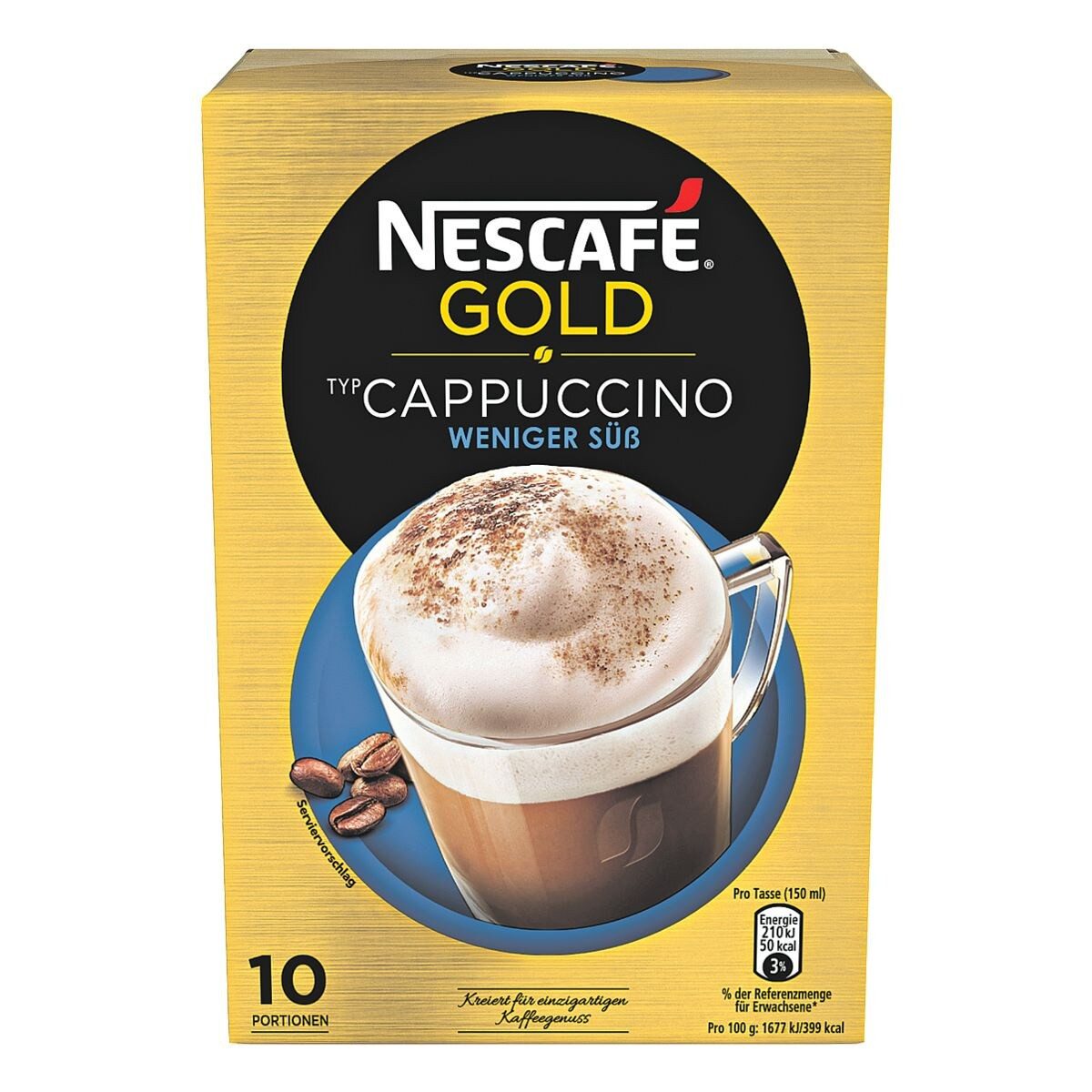 NESCAFÉ® Dolce Gusto® Kaffee Nescafé GOLD, löslicher Cappuccino, 10 Portionsbeutel