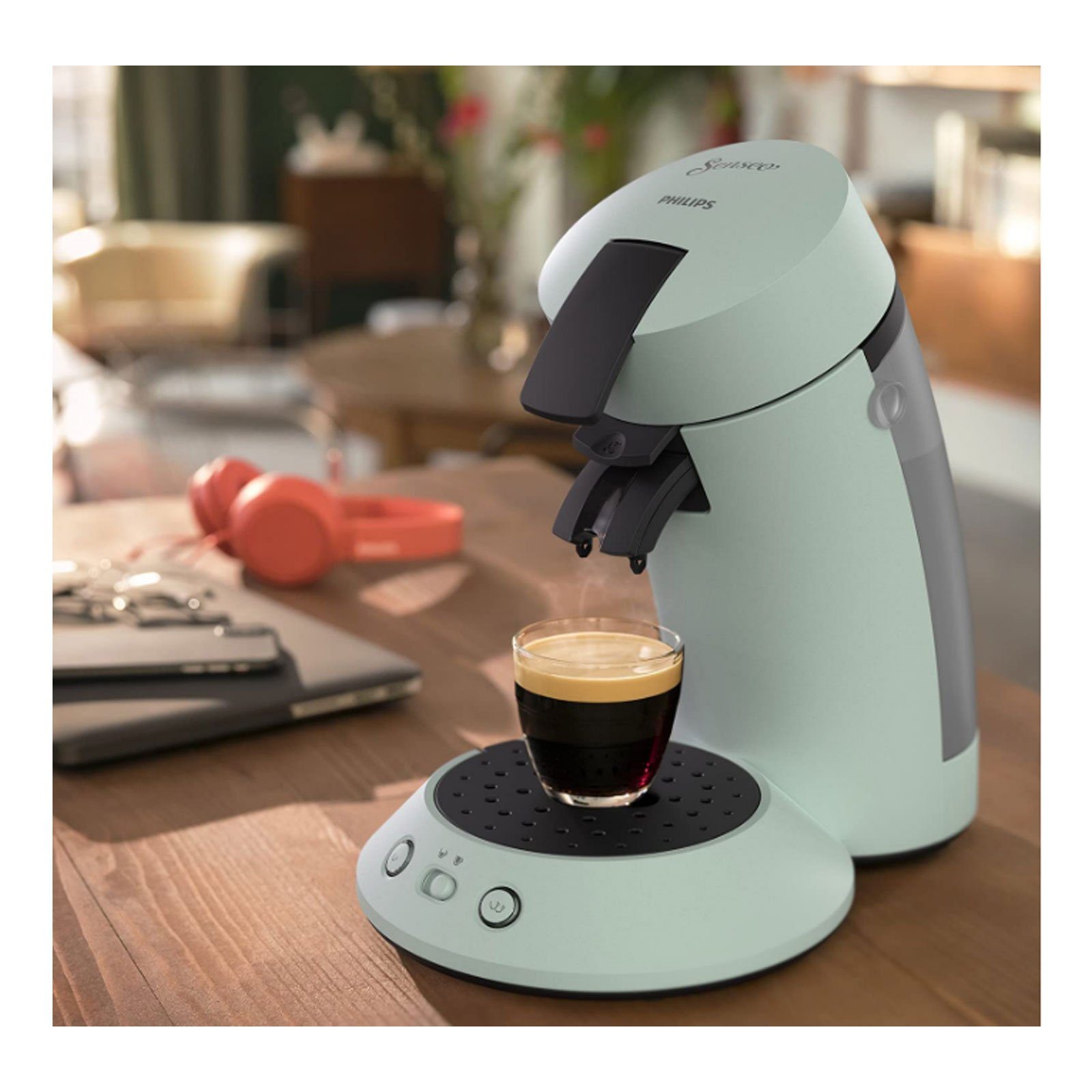 Plus, SENSEO Kaffee Original Technologie Senseo CSA210/20 Senseo Boost Kapselmaschine Philips