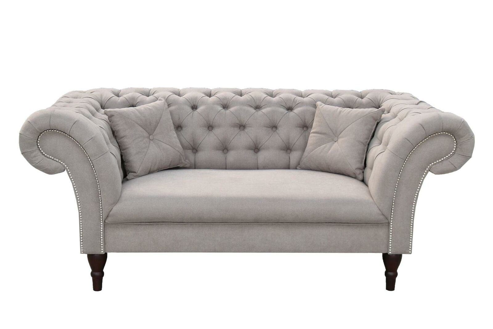 Europe Chesterfield Couch 2-Sitzer Couchen JVmoebel Sofa Made Sitz Polster Stoff in Garnitur, Sofa