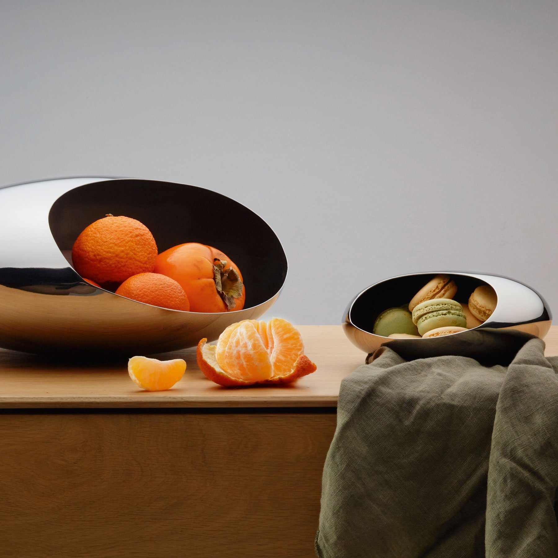 PHILIPPI Dipschale Naschschale Cocoon 16cm Edelstahl hochglänzend, Edelstahl