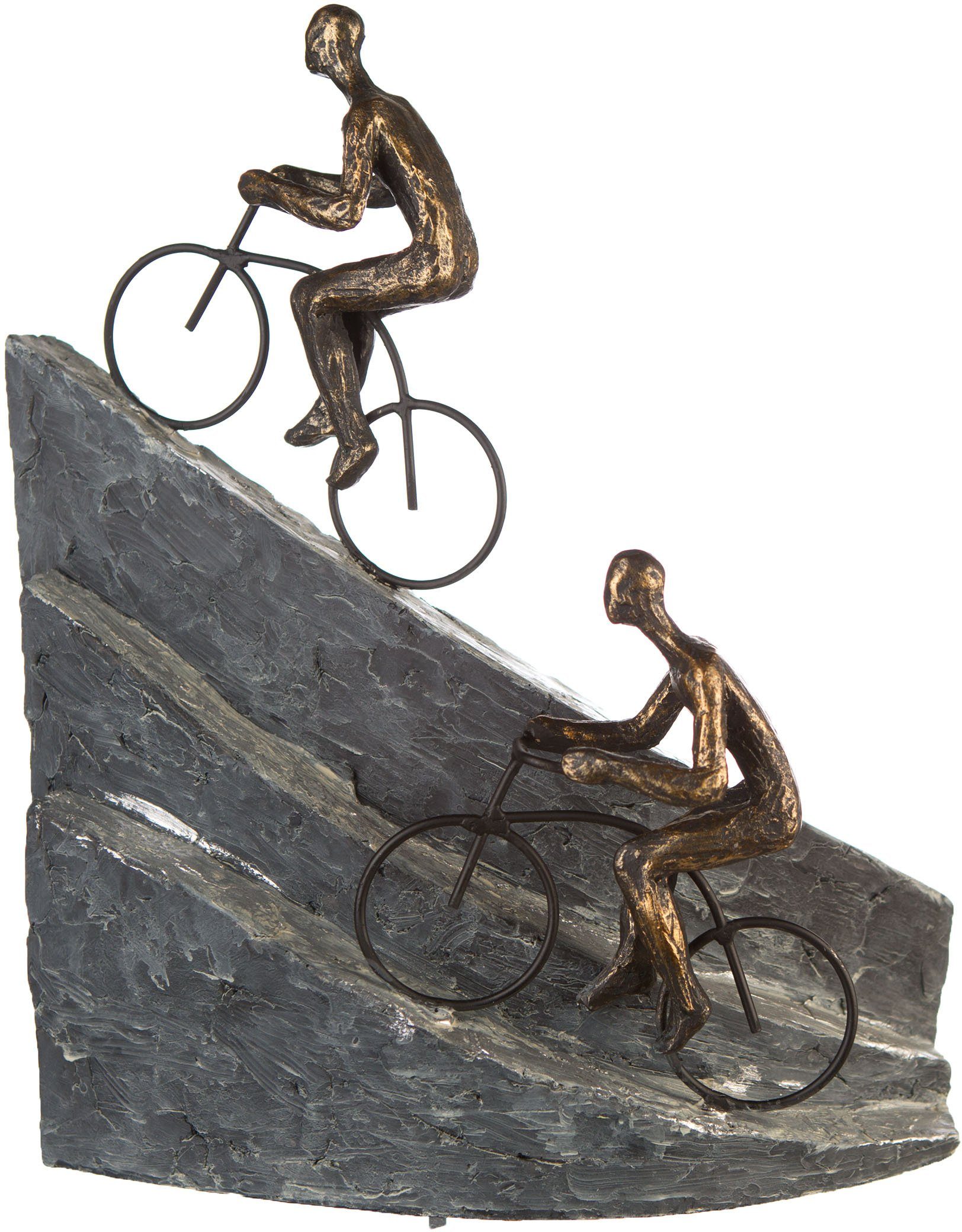 bronzefarben/grau Casablanca by St), bronzefarben/grau, Polyresin Racing, Gilde Skulptur Dekofigur (1