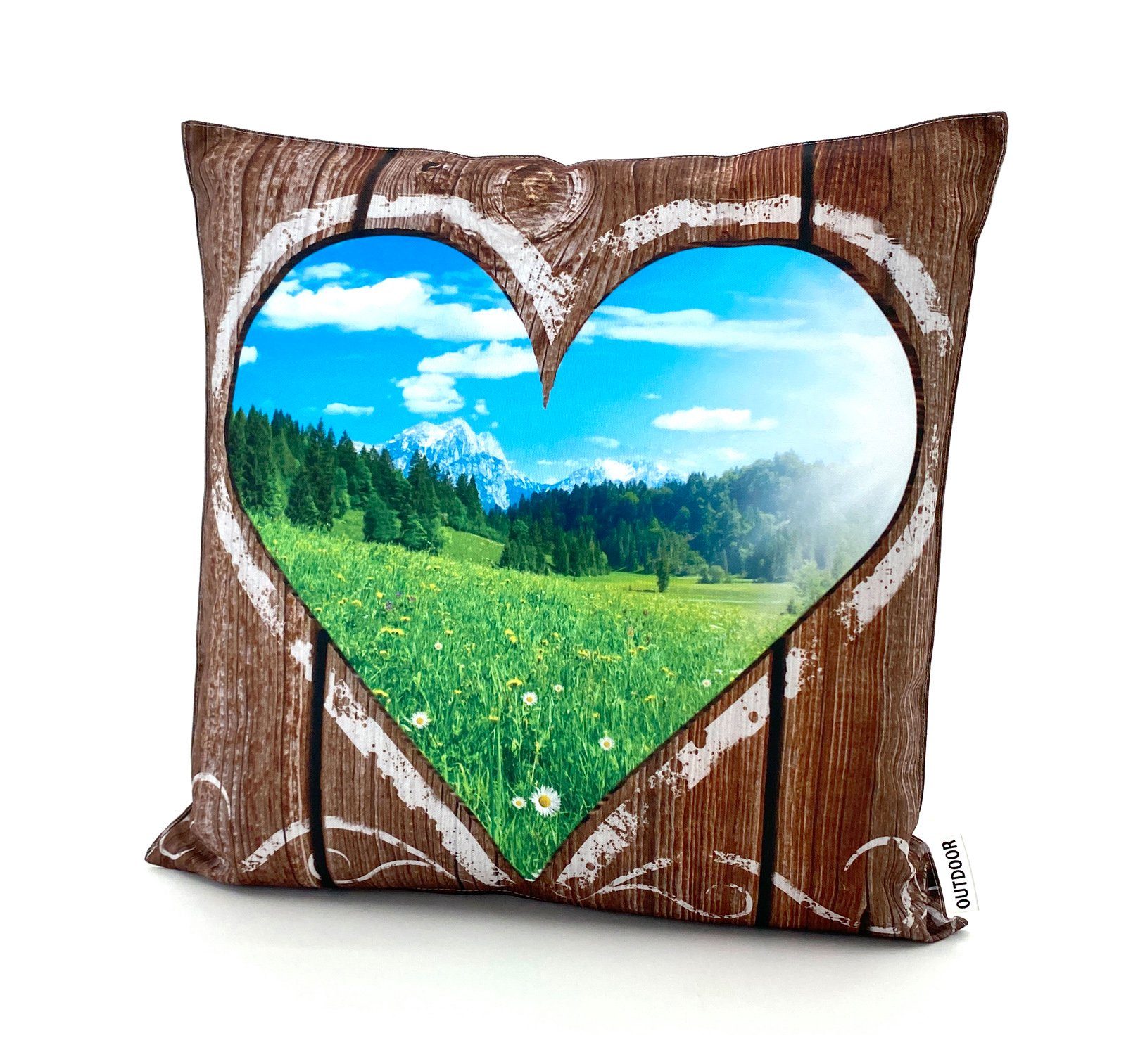 heimtexland Декоративные подушки Outdoorkissen 45x45 Outdoor Garten Deko Подушки, Lotus Effekt, schmutz- und wasserabweisend, inkl. Füllung