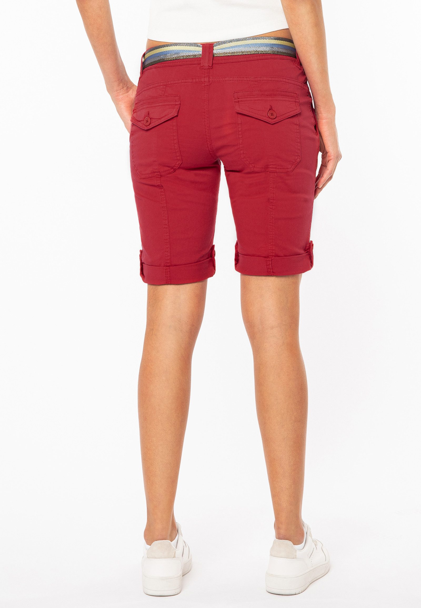 Fresh Made Bermudas Bermuda mit glänzendem Gürtel günstig online kaufen