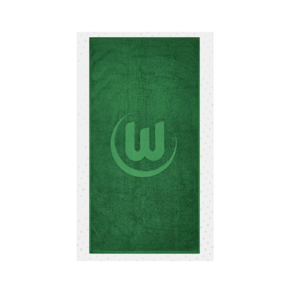VfL Wolfsburg Duschtuch VfL Wolfsburg Duschtuch Logo Dunkelgrün