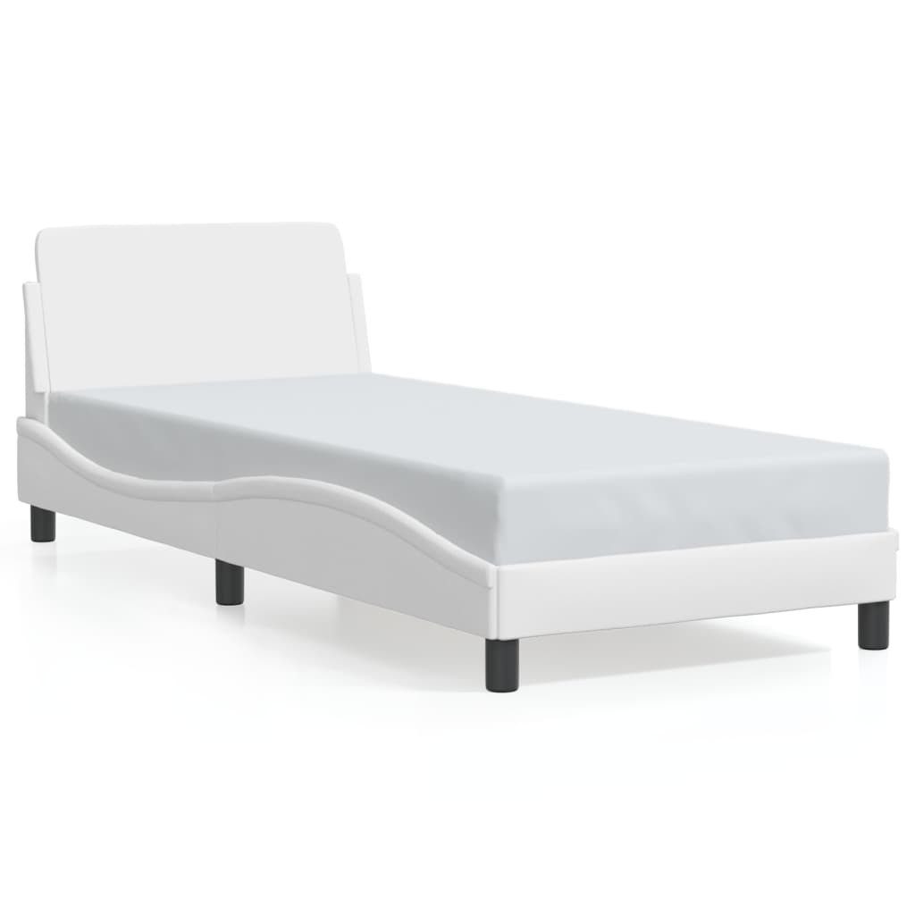 vidaXL Bett Bettgestell "Dover" Weiß 90x200 günstig online kaufen