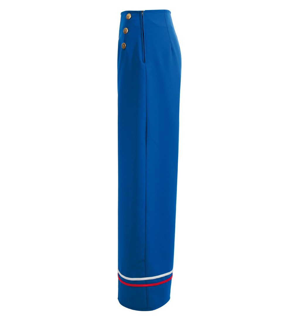 Fries Kostüm Damen Hose Hello Sailor Matrosin Marine Blau Karneval Fasching, Hohe Qualität