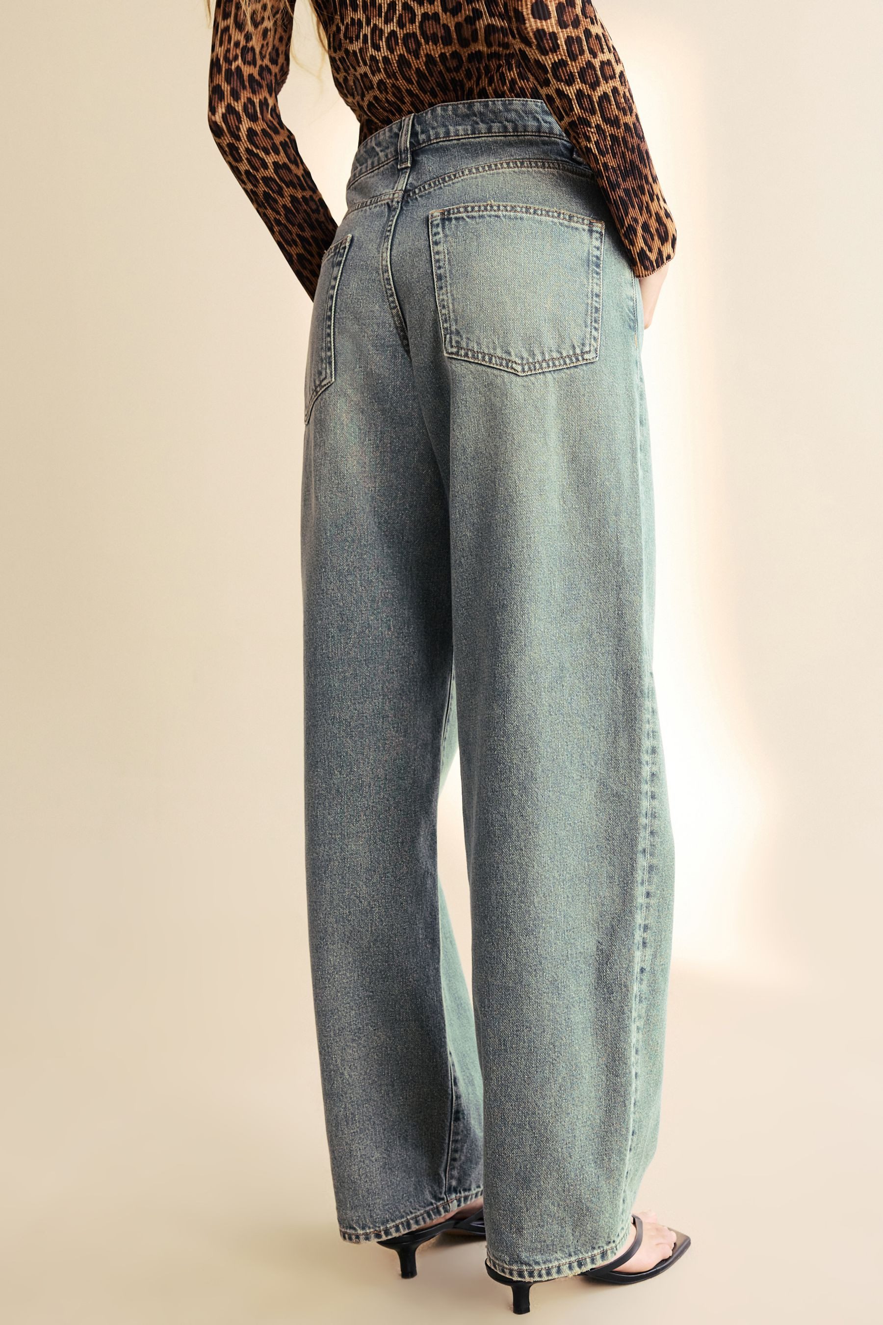 Next Weite Jeans Weit geschnittene Jeans günstig online kaufen