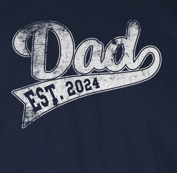 Shirtracer T-Shirt Dad Est. 2024 I Werdender Papa Vatertag Geschenk für Papa