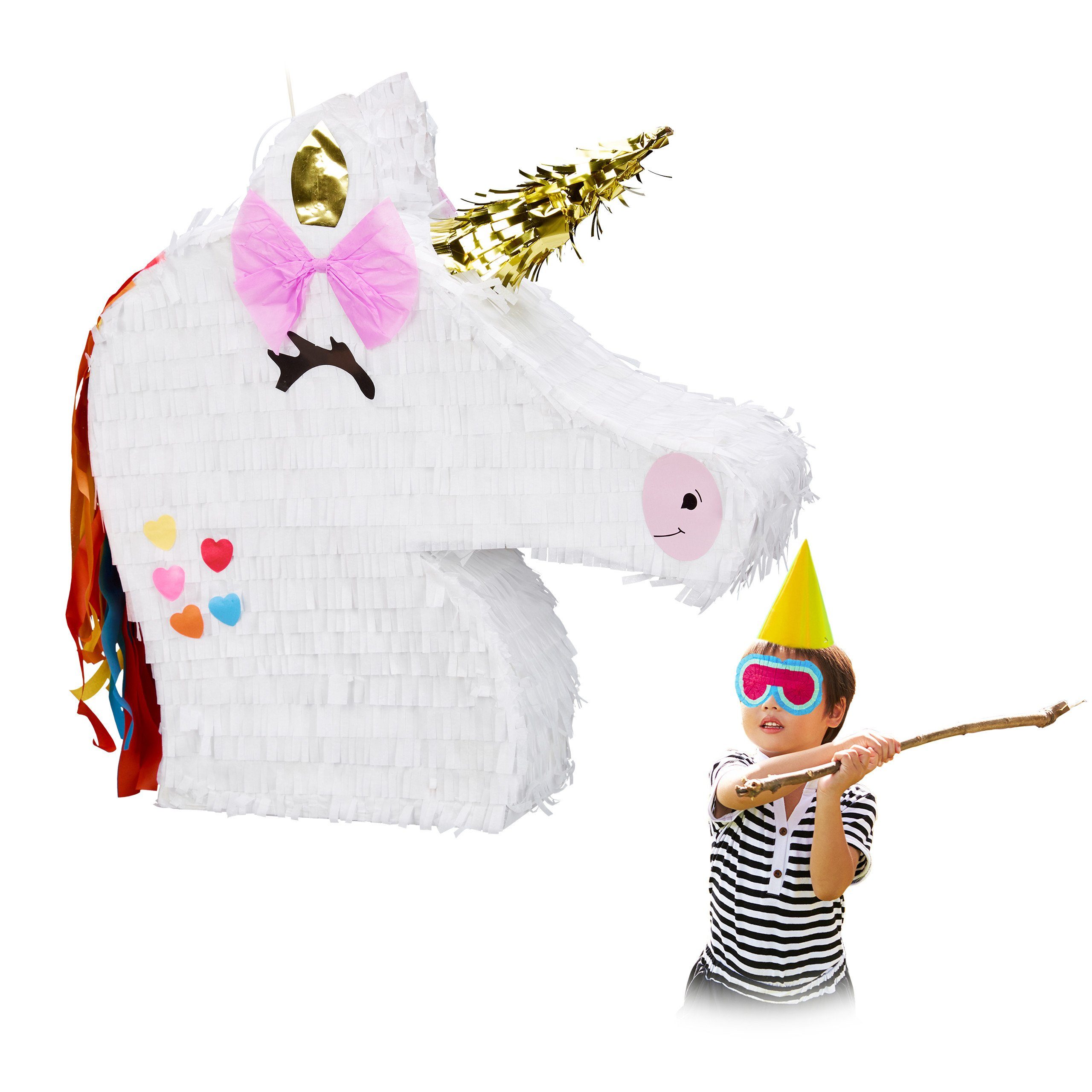 relaxdays Papierdekoration Pinata Einhorn