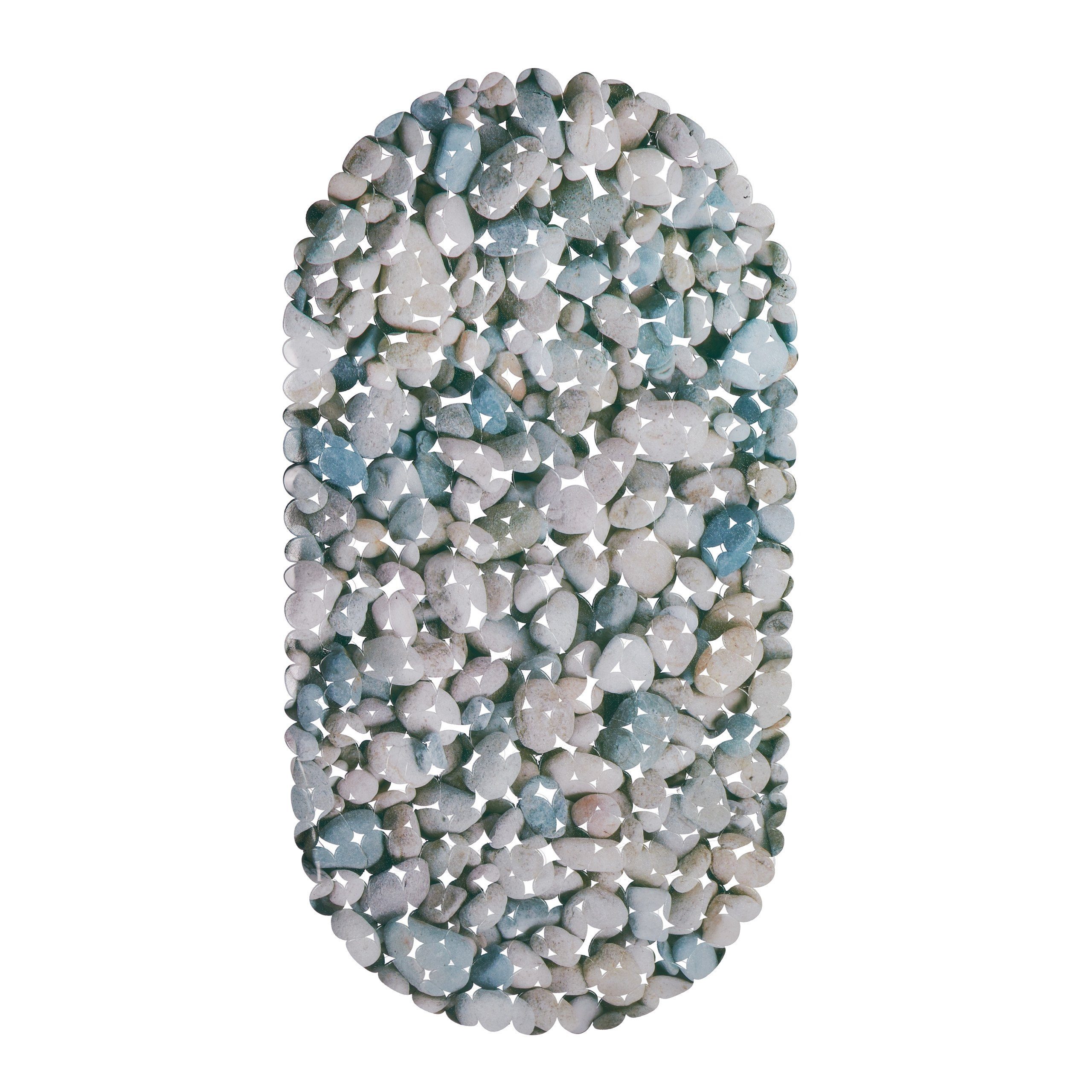 relaxdays Duschmatte Badewannenmatte Steinoptik, Höhe 5 mm, Kunststoff, nat günstig online kaufen