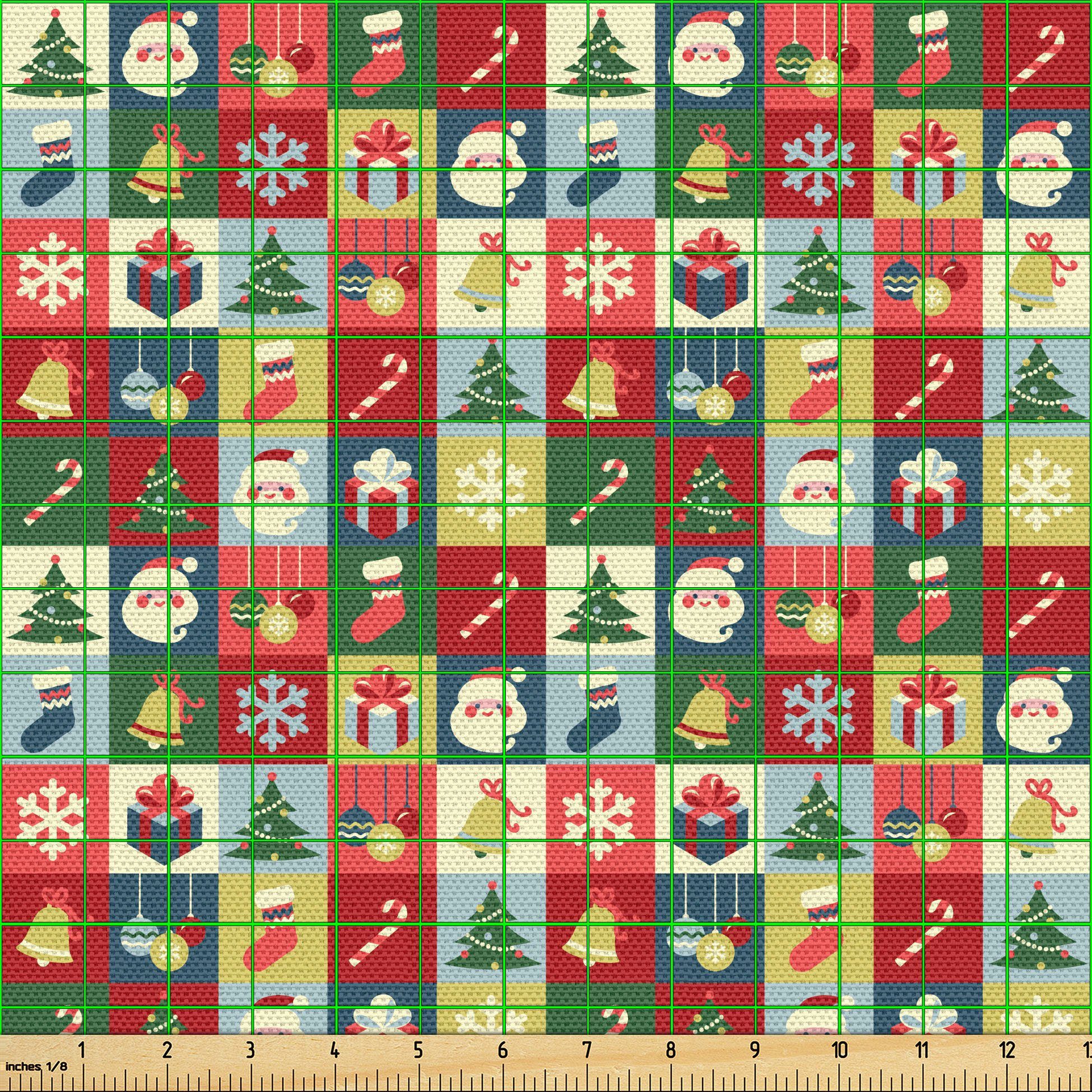 Thumbnail - Abakuhaus Stoff Schön Gewebten Stoff für Polster und Wohnaccessoires, Weihnachten Santa Surprise Boxes
