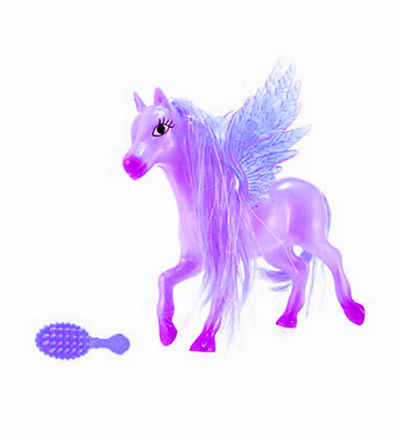 Puppentier PEGASUS mit Haarbürste Lila Dream Horse Geschenk Kinder Puppentier Mädchen Spielzeug 54 (Lila)