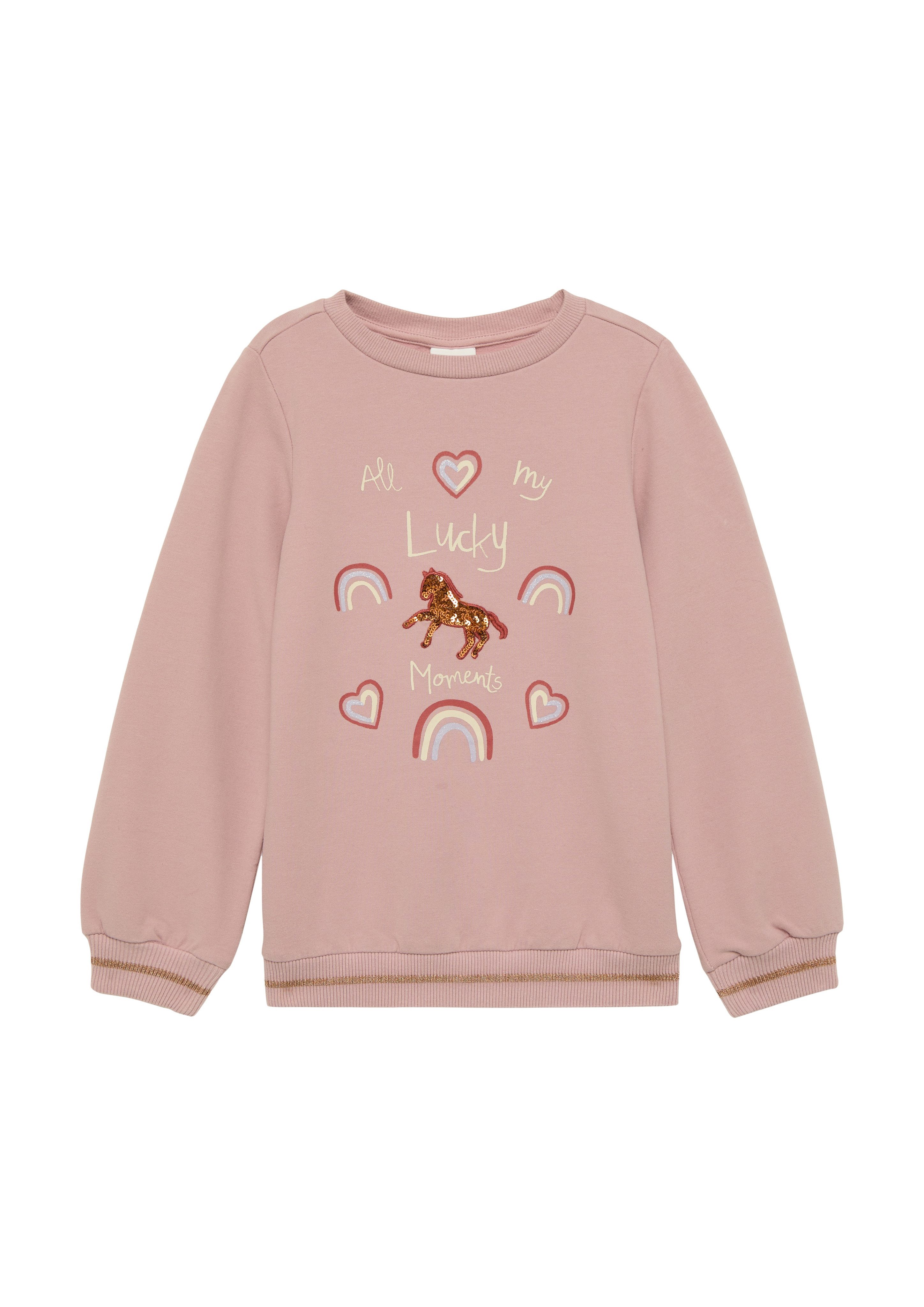 s.Oliver Junior Sweater mit Frontprint günstig online kaufen