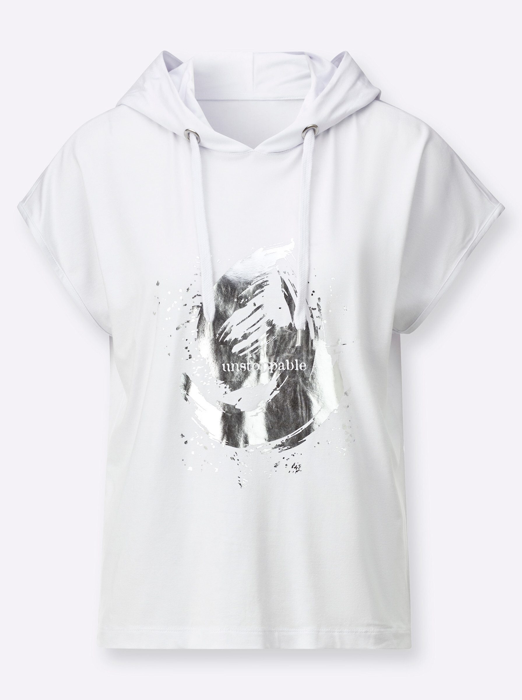 T-Shirt Kapuzen-Shirt Kurzarm
