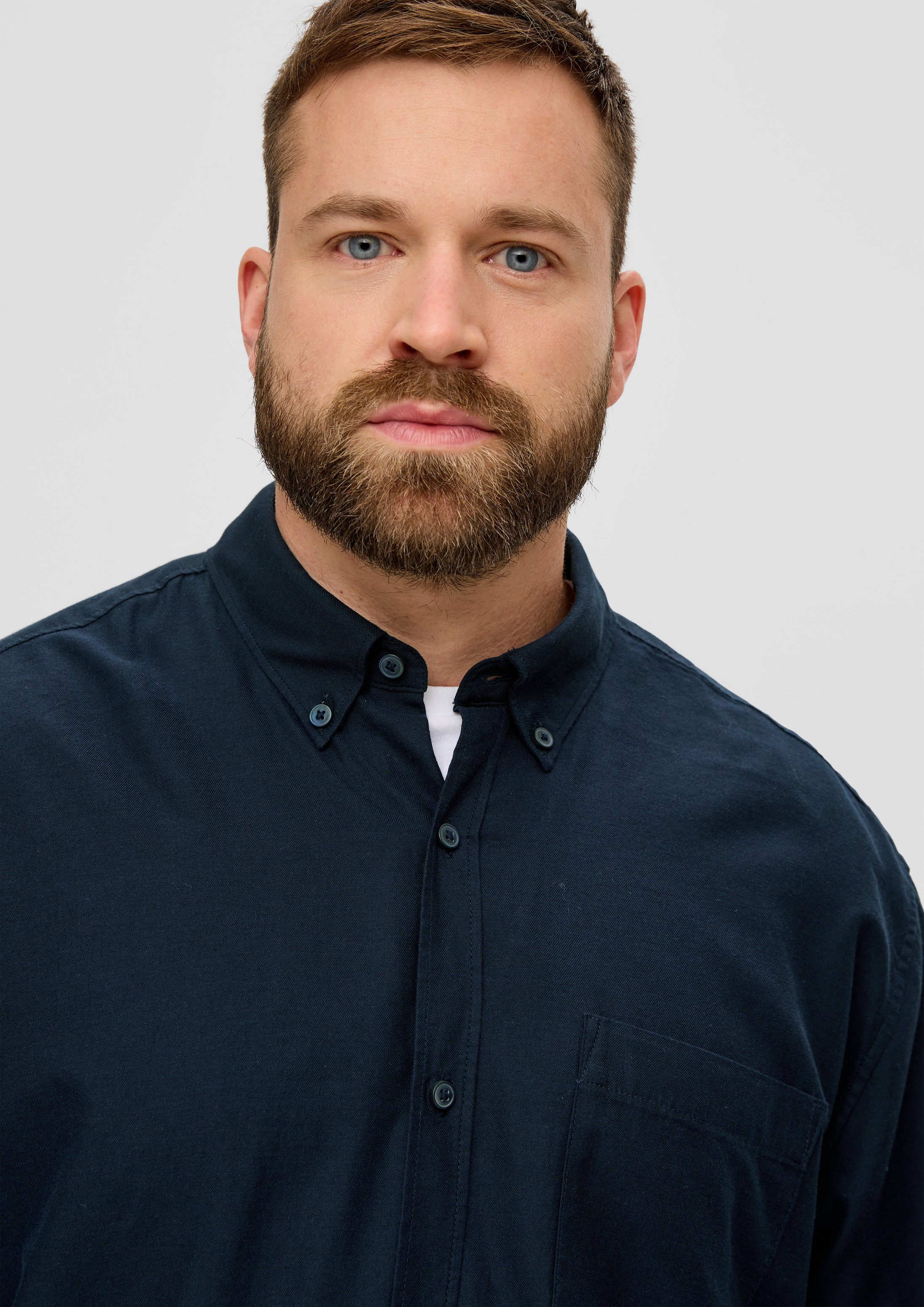 s.Oliver Langarmhemd Hemd Regular: Button Down-Hemd