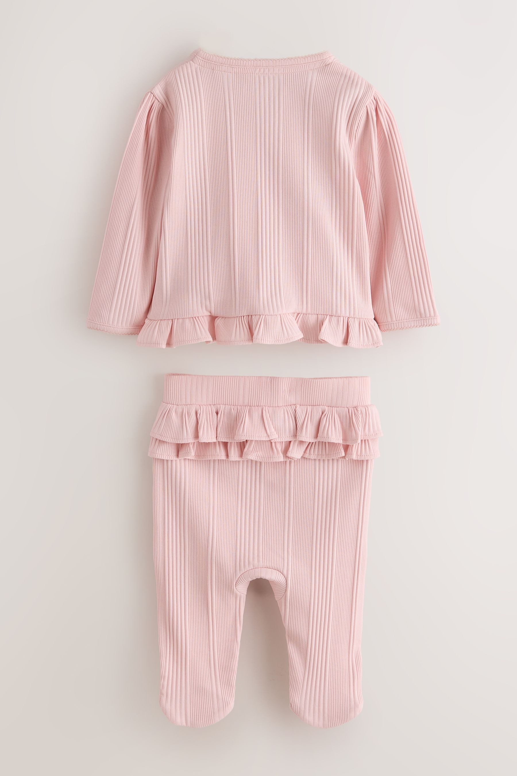 Baker by Ted Baker Langarmshirt & Leggings Baker by Ted Baker Wickel-Top & Leggings mit Füßen (2-tlg) – Bild 2 von 5