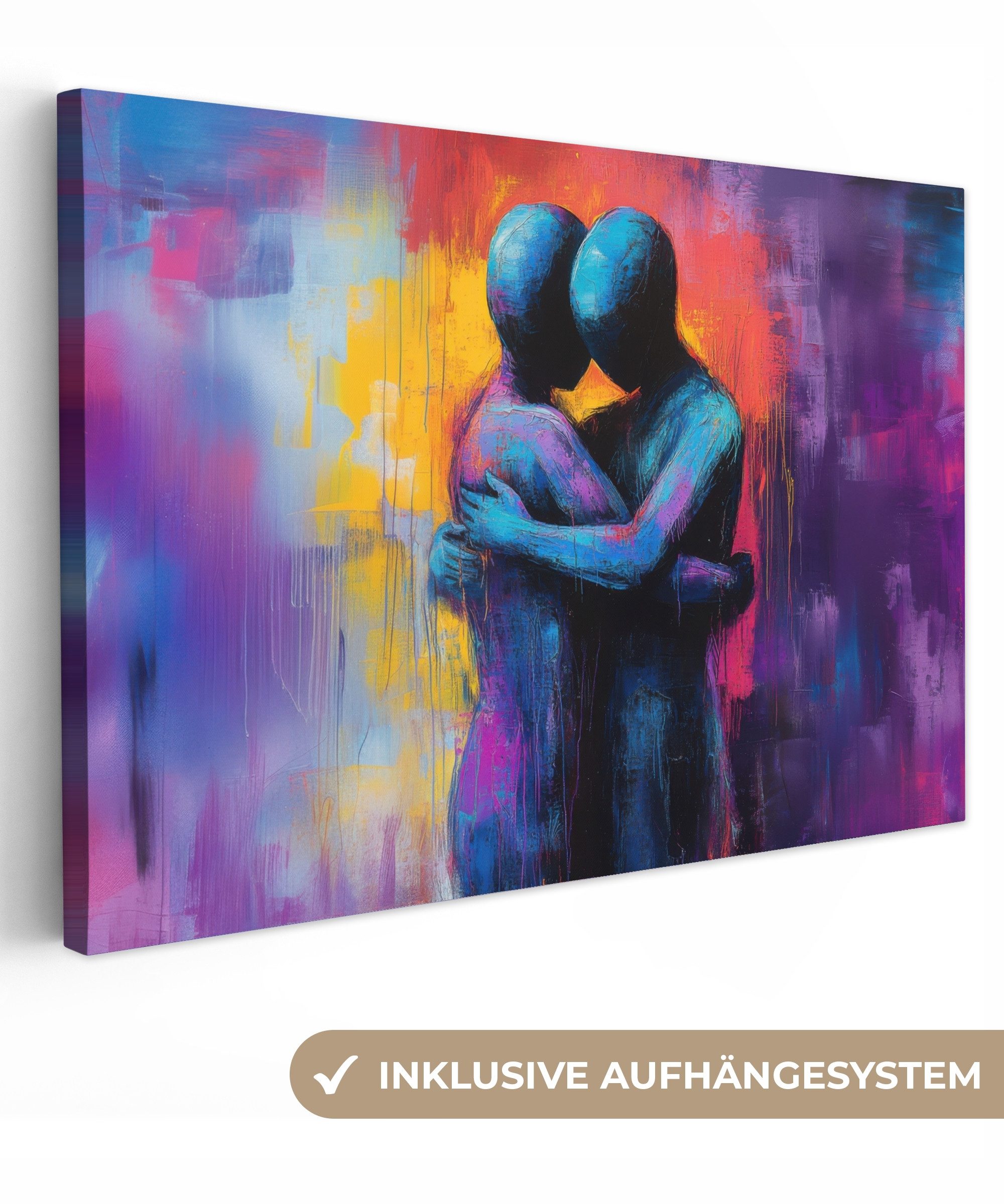 OneMillionCanvasses® Leinwandbild Umarmung - Körper - günstig online kaufen