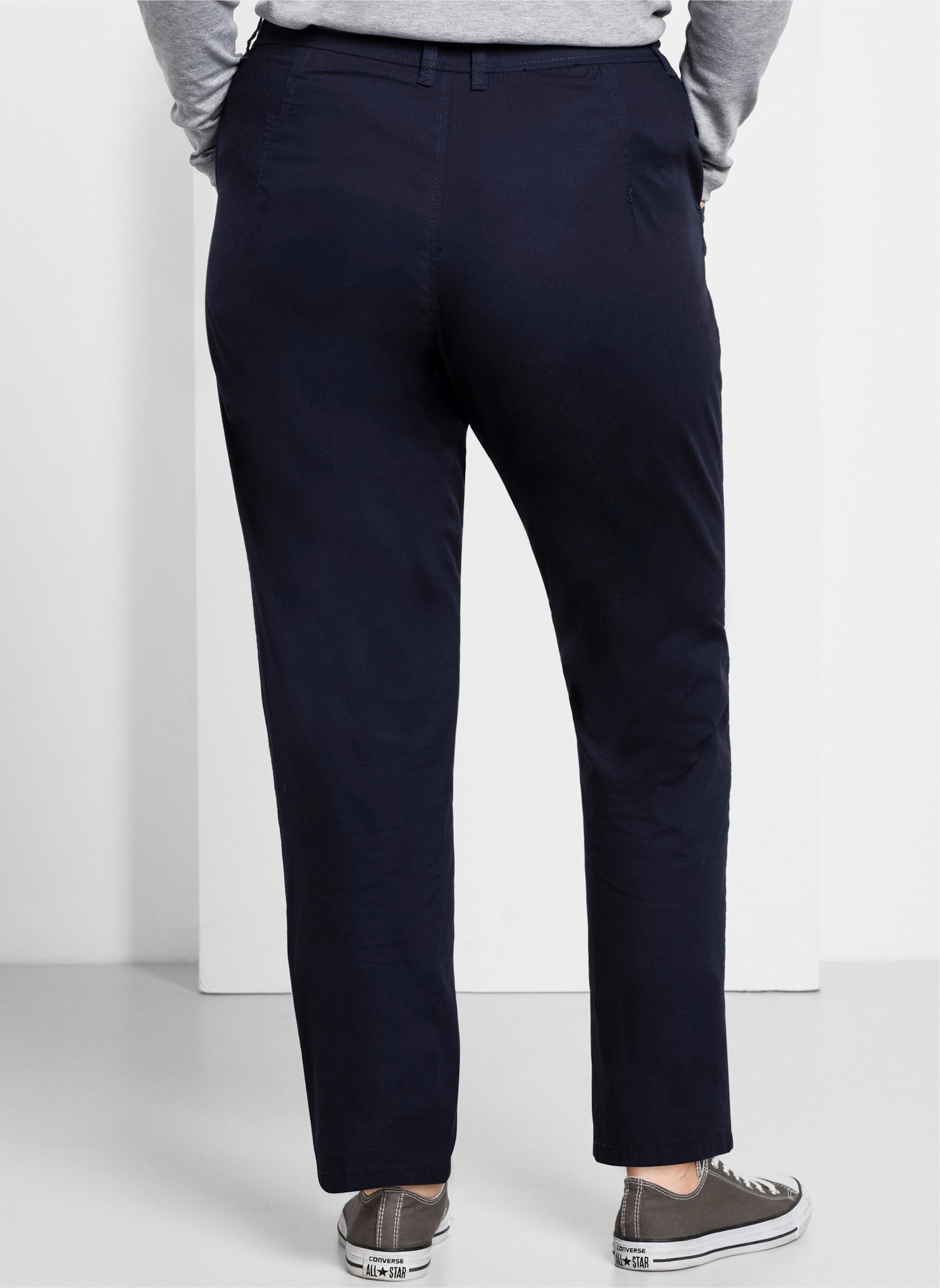 Sheego Jerseyhose Chinohose Länge ca. 76 günstig online kaufen