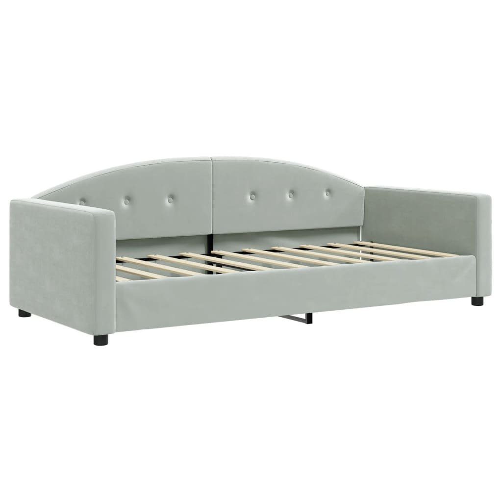 vidaXL Bett Tagesbett Hellgrau 90x190 cm günstig online kaufen