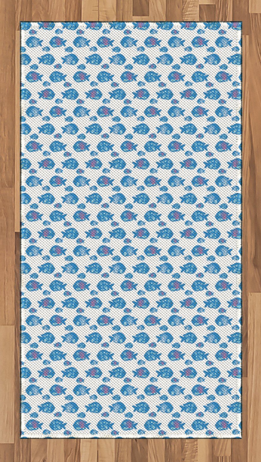 Teppich »Flachgewebe Deko-Teppiche für das Wohn-,Schlaf-, und  Essenszimmer«, Abakuhaus, rechteckig, Nautisch Abstrakte Fische Design Meer  online kaufen | OTTO