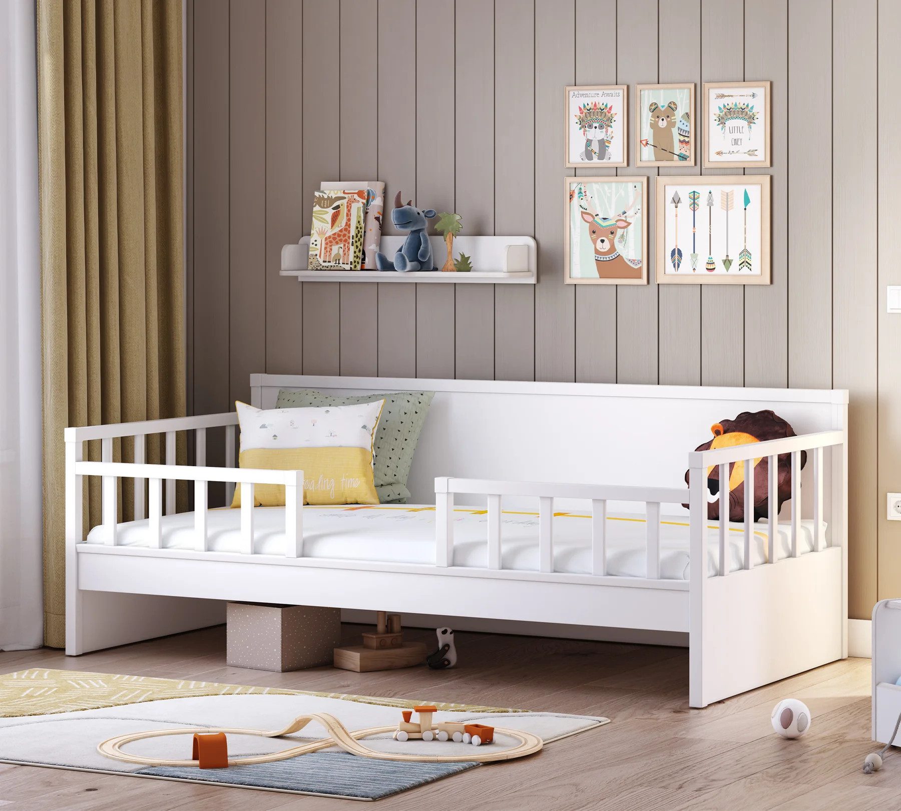 Möbel-Zeit Bett MONTE Tagesbett, 100x200 cm, optional mit Ausziehbett