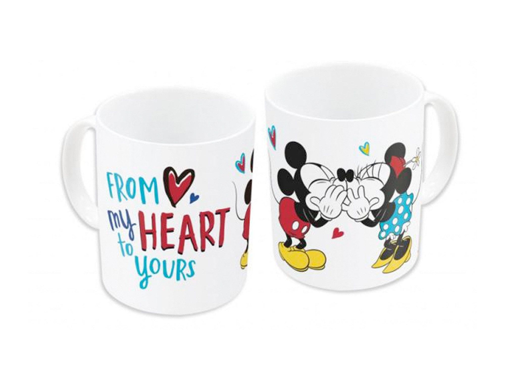 Disney Mickey Mouse Tasse Minnie & Mickey Mouse Love Tasse, 325 ml, Keramik