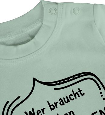 Shirtracer T-Shirt Wer braucht schon Superhelden wenn man dich als Papa hat Geschenk Vatertag Baby