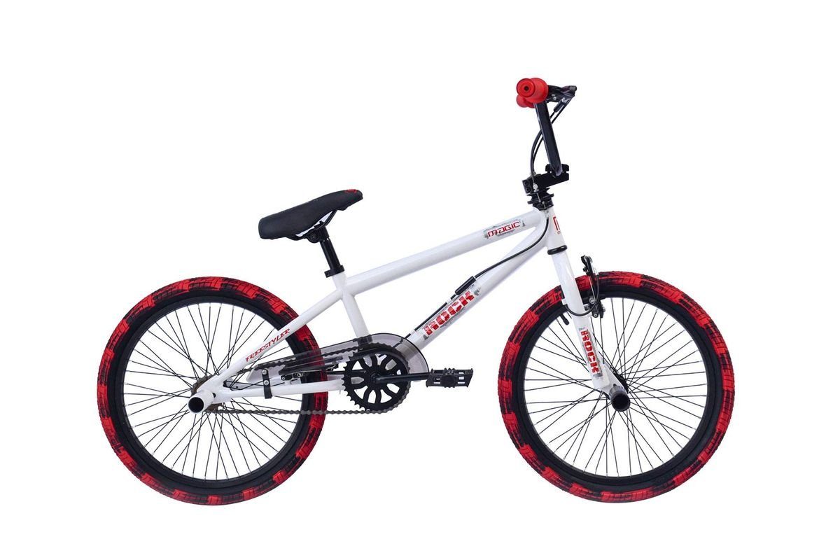 T&Y Trade Велосипеди BMX-Rad 20 ZOLL Велосипеди BMX KINDER FAHRRAD RAD BIKE 360° ROTOR Freestyle Rock Weiss, 1 Gang, 360° Rotorsystem, Pegs