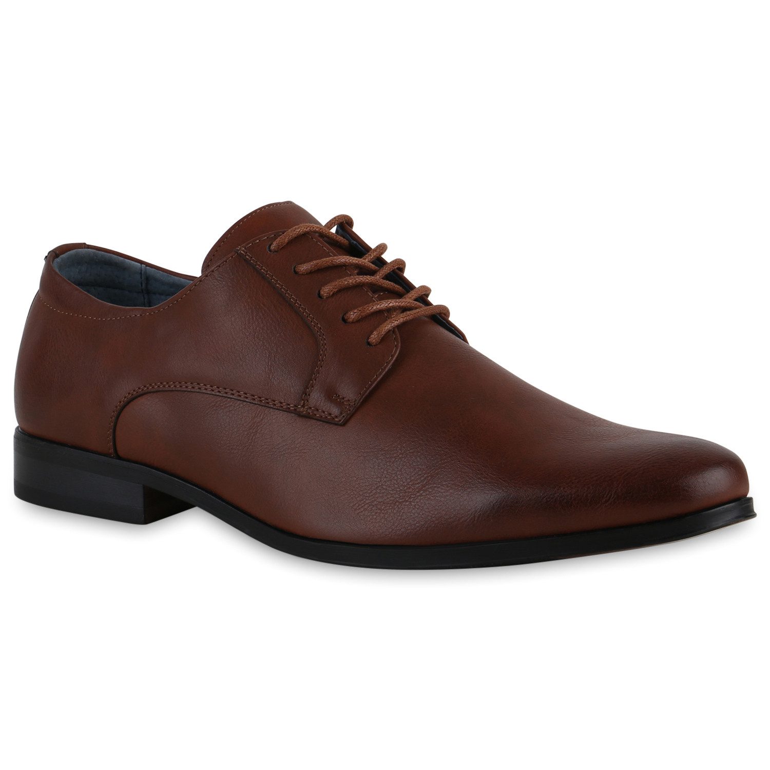 VAN HILL 839355 Pumps Herren Klassische Halbschuhe Blockabsatz Schnürer Bas günstig online kaufen