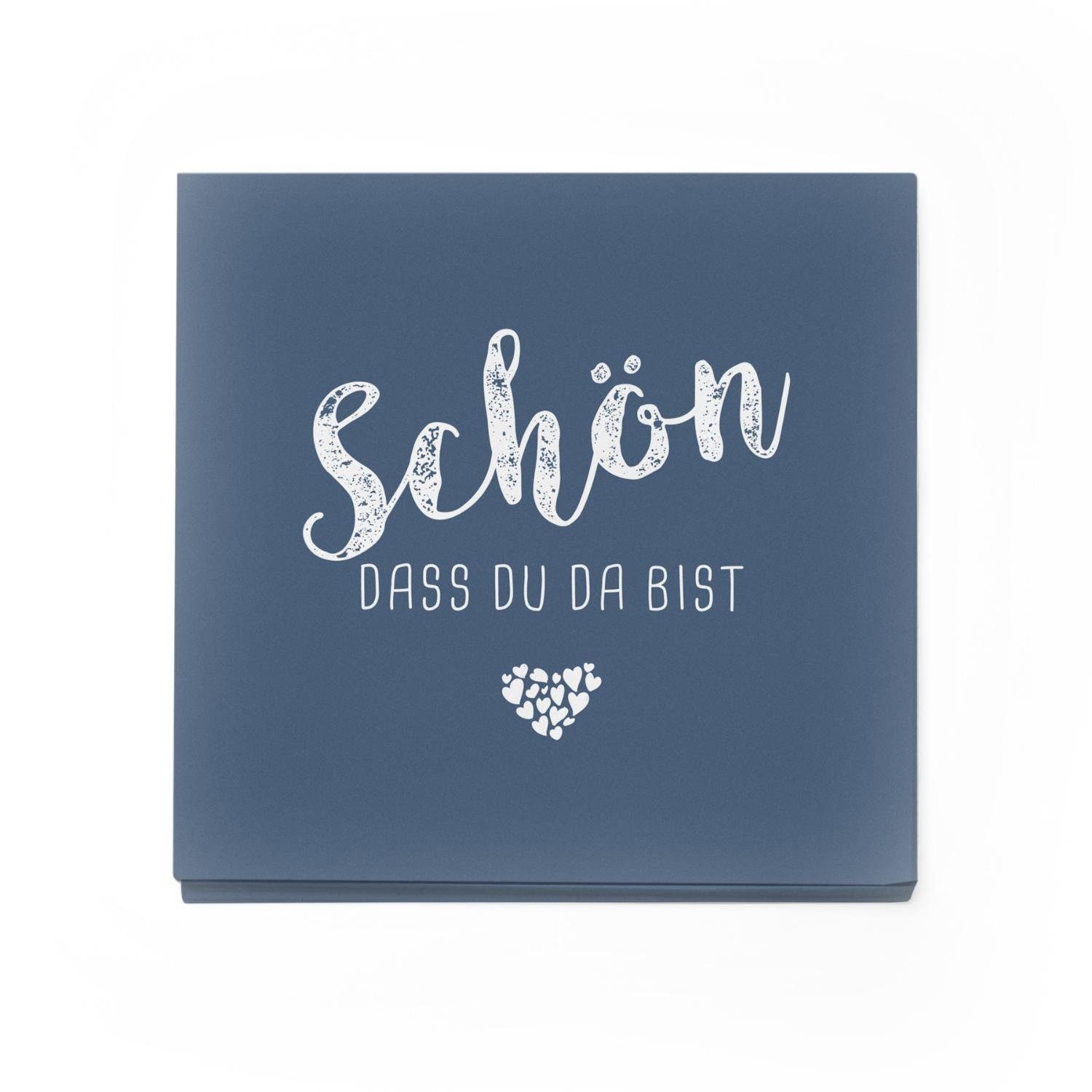 itenga Papierserviette itenga 6x Windlicht + 40x Servietten - Schön dass du da bist - Dunkelb – Bild 2 von 4