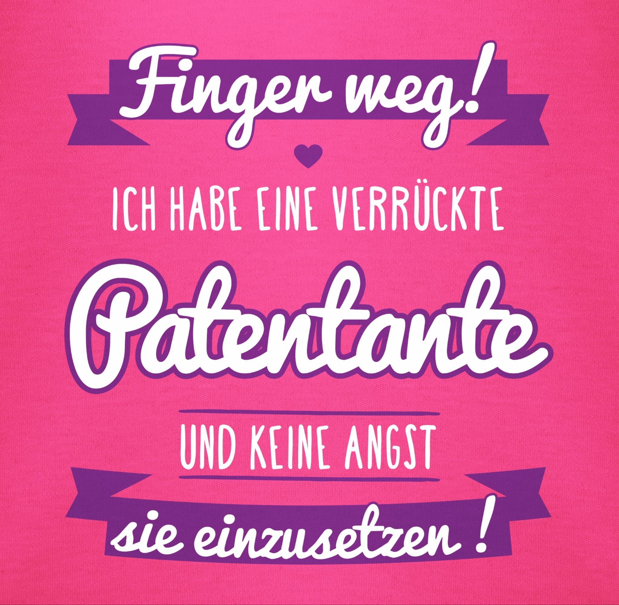 Shirtracer Shirtbody Ich Geschenk eine 1 Baby verrückte Patentante - habe Patentante Fuchsia