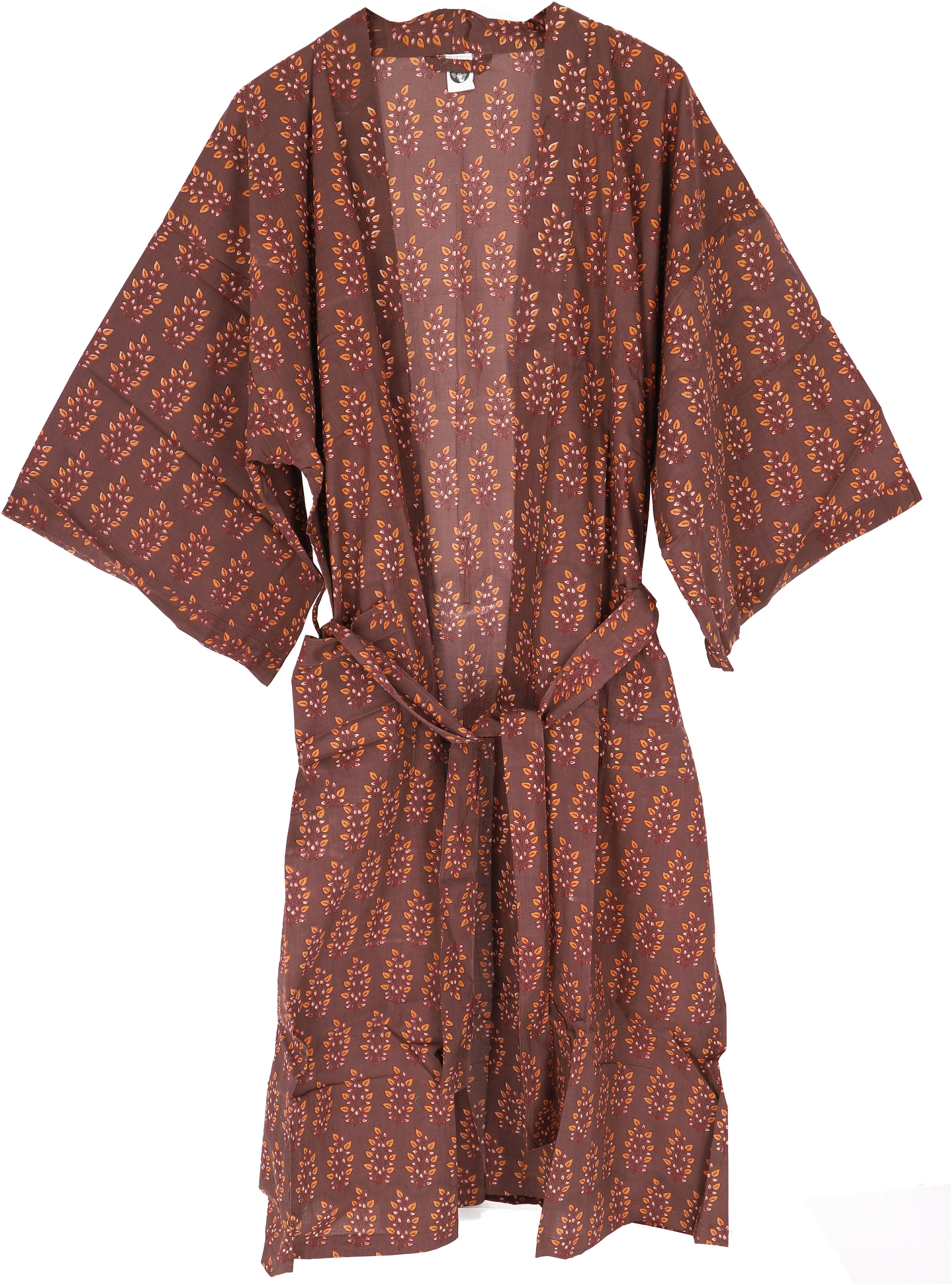 Guru-Shop Kimono Kimono im Japan Style, handbedruckter Unisex.., alternative Bekleidung