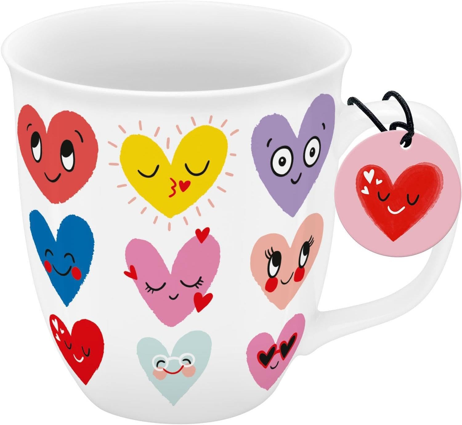 Sheepworld Tasse Tasse Becher Teetasse Kaffeetasse 40cl Geschenk Sheepworld HERZEN, Porzellan