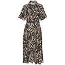 Vivance Hemdblusenkleid (mit Bindegürtel) kleiner Blusenkragen und Sommerlicher Alloverduck