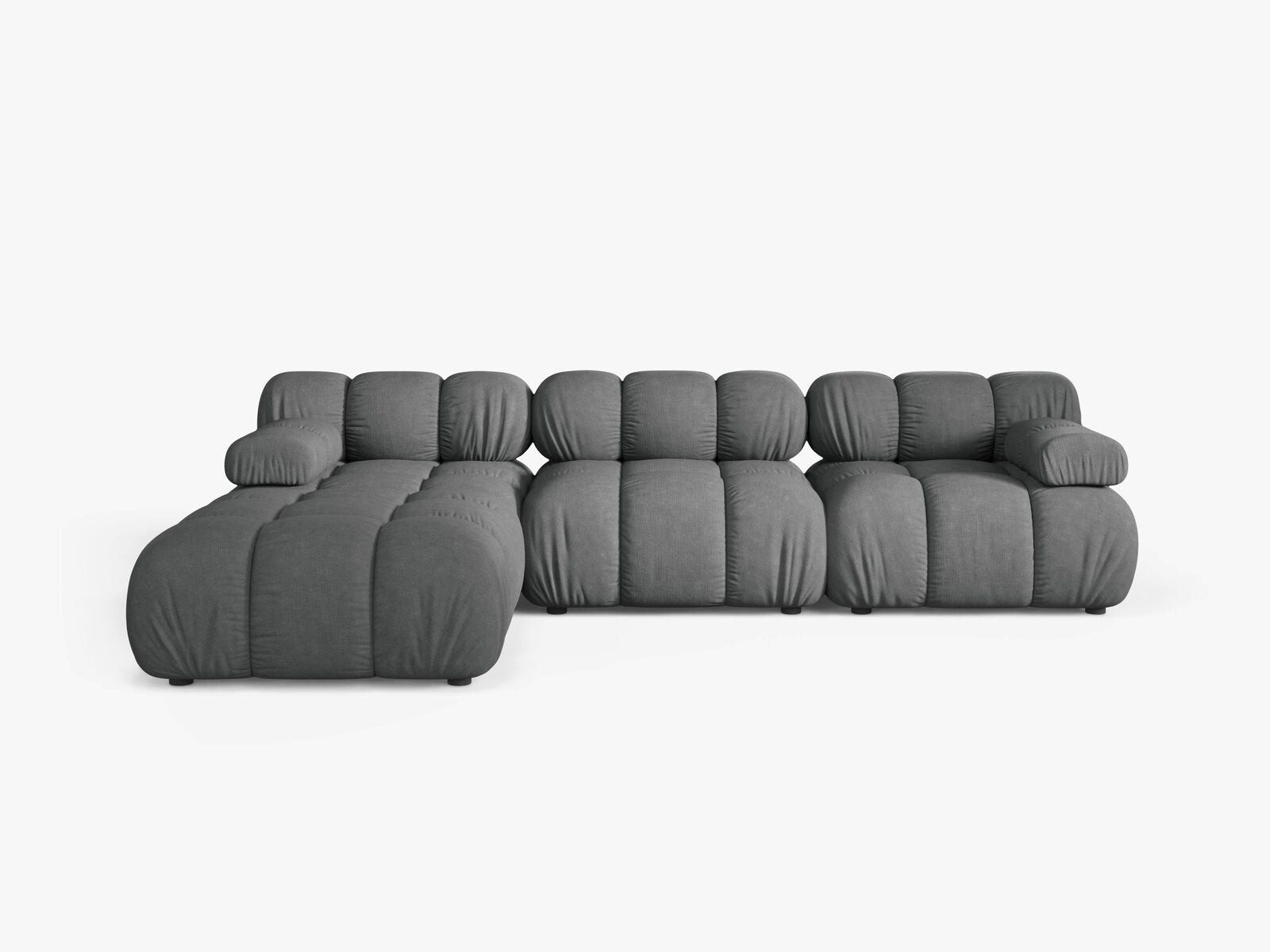 Micadoni Sofa Bellis, modular 4-Sitzer mit flachem Modul