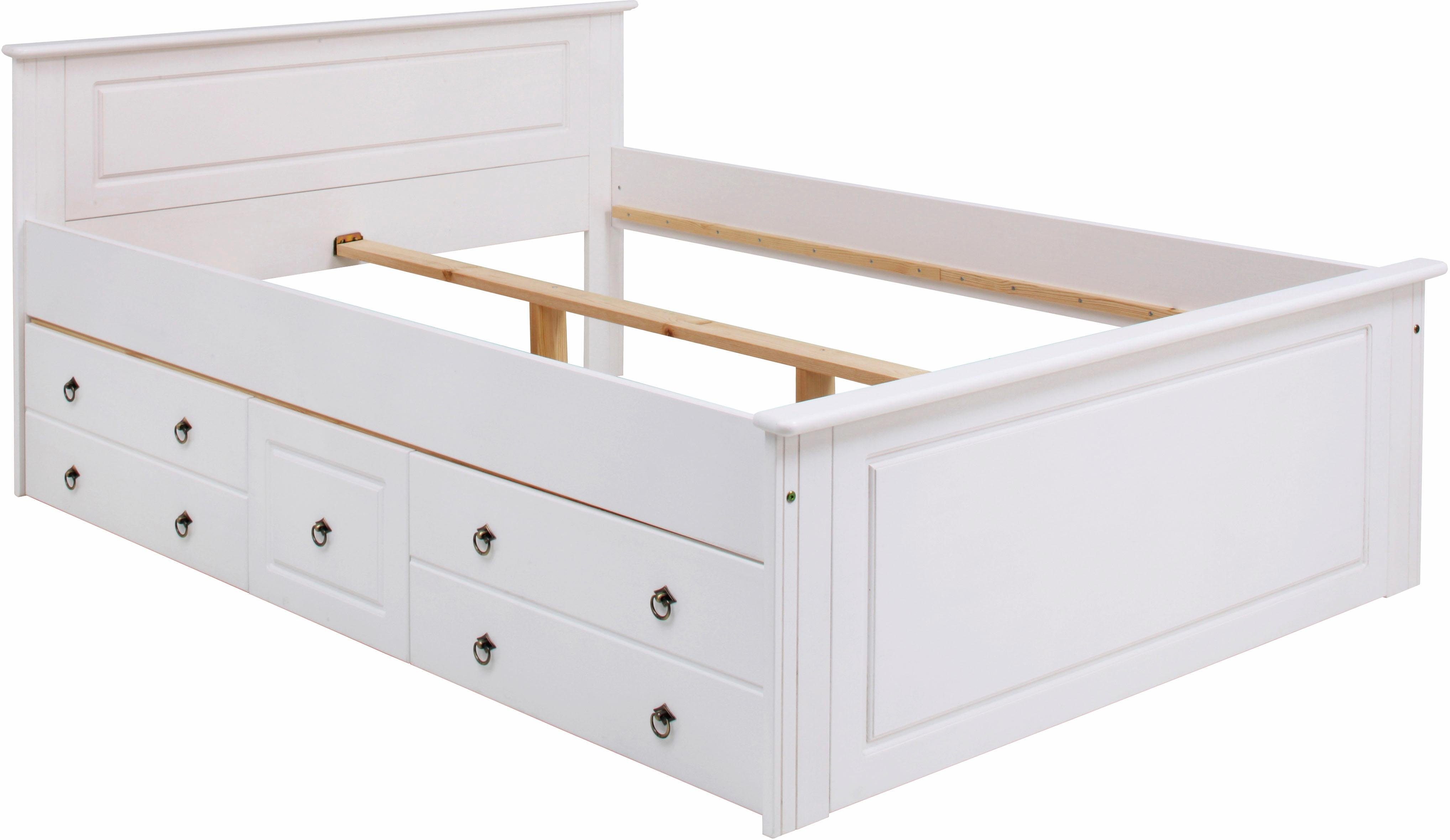 OTTO home Schubkasten Hugo, Bettkastenmodul mit 3 Schubladen für eine Bettseite, für das gleichnamige Massivholzbett, massive Kiefer, FSC® – Bild 5 von 5