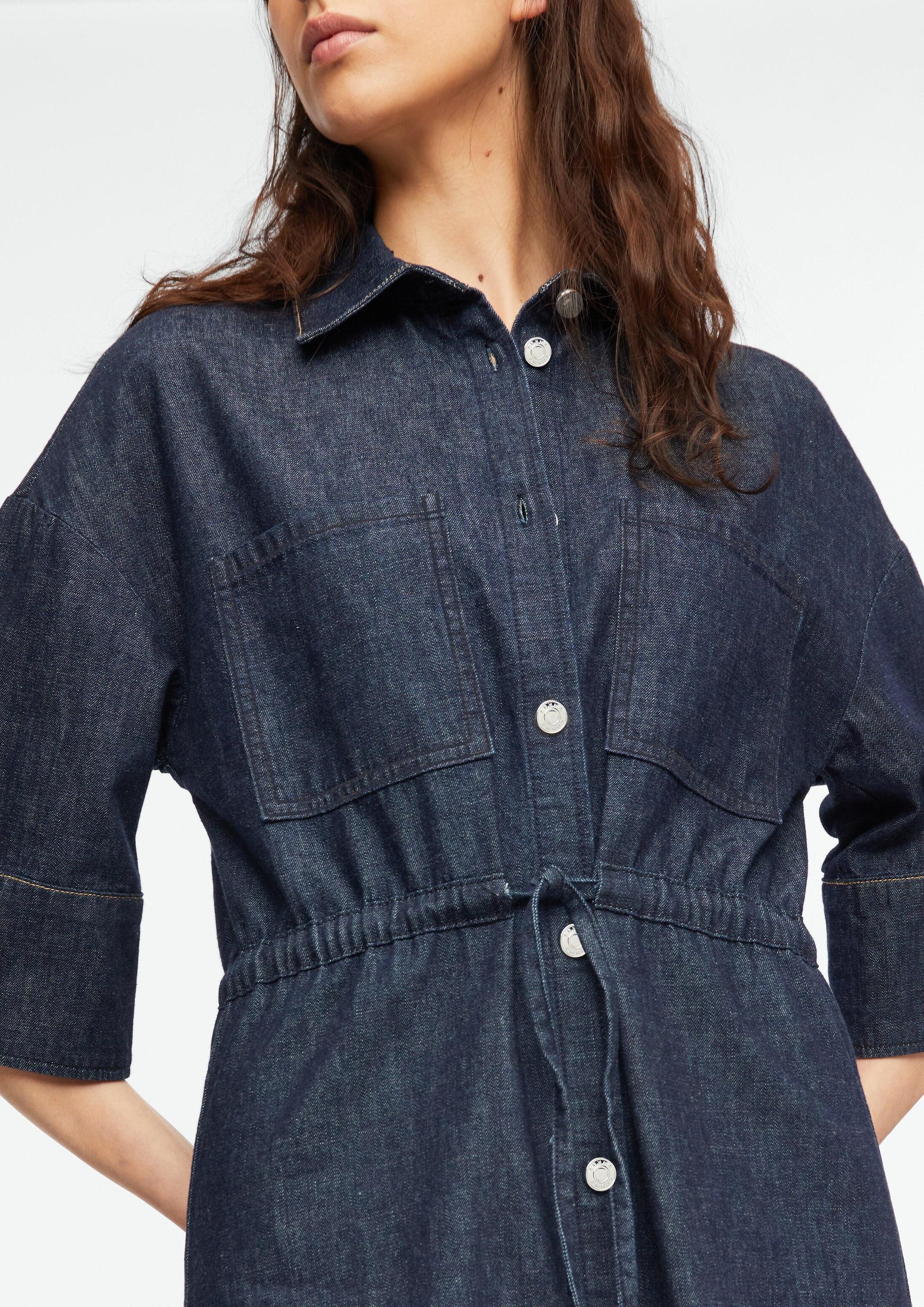 comma Minikleid Kleid Leichtes Denimkleid mit Knopfleiste – Bild 4 von 5