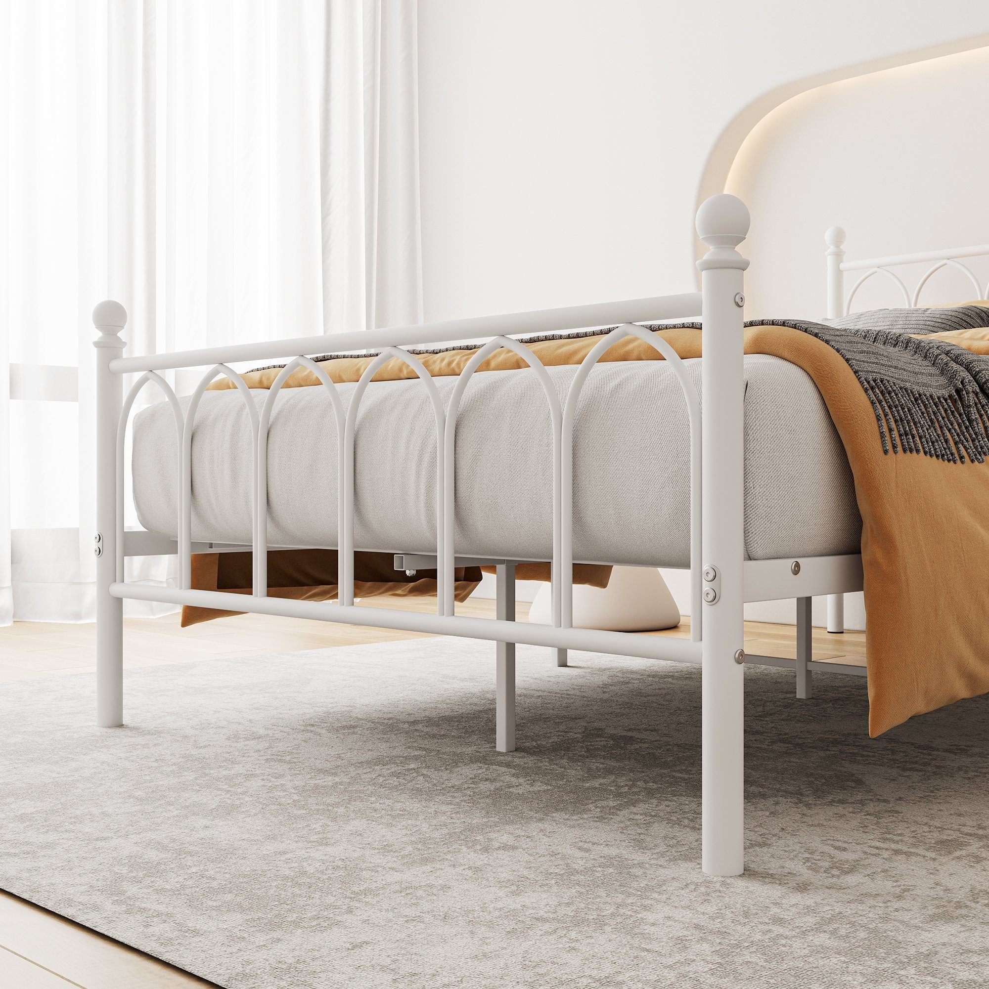 REDOM Metallbett Jugendbett mit Lattenrost ohne günstig online kaufen